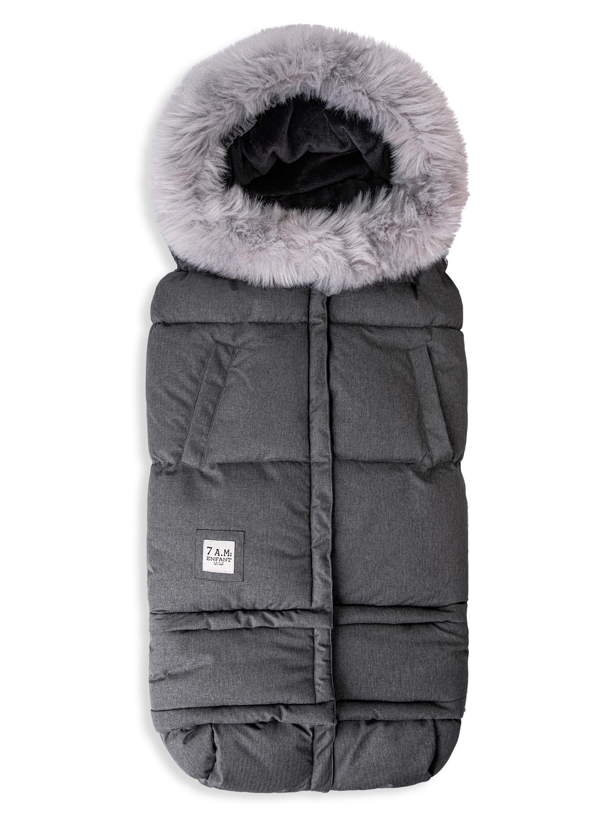 7AM Baby's & Little Kid'sBlanket 212 Evolution Faux Fur Cover - Dark Grey