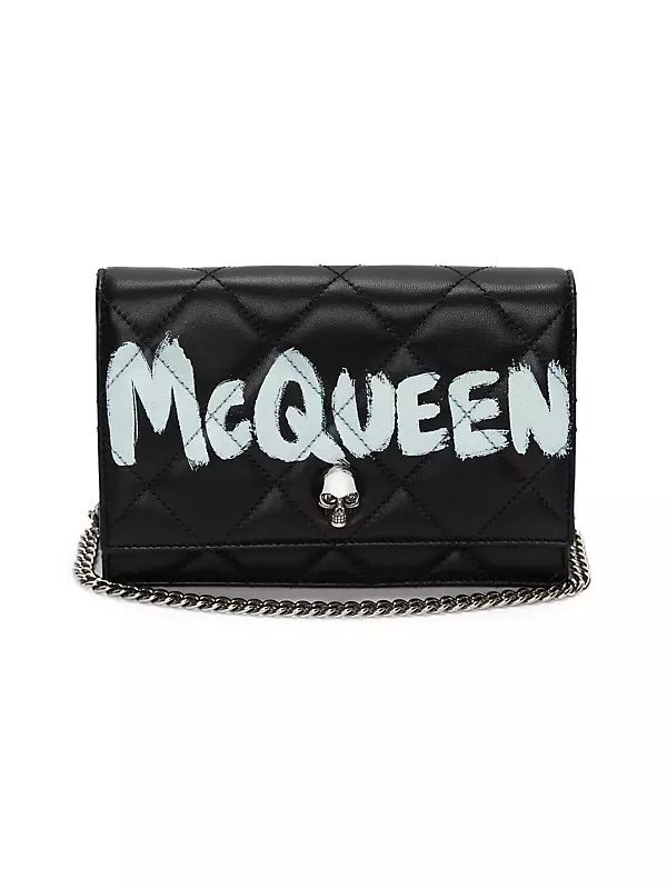 Shop Alexander McQueen Mini Skull Quilted Leather Shoulder Bag