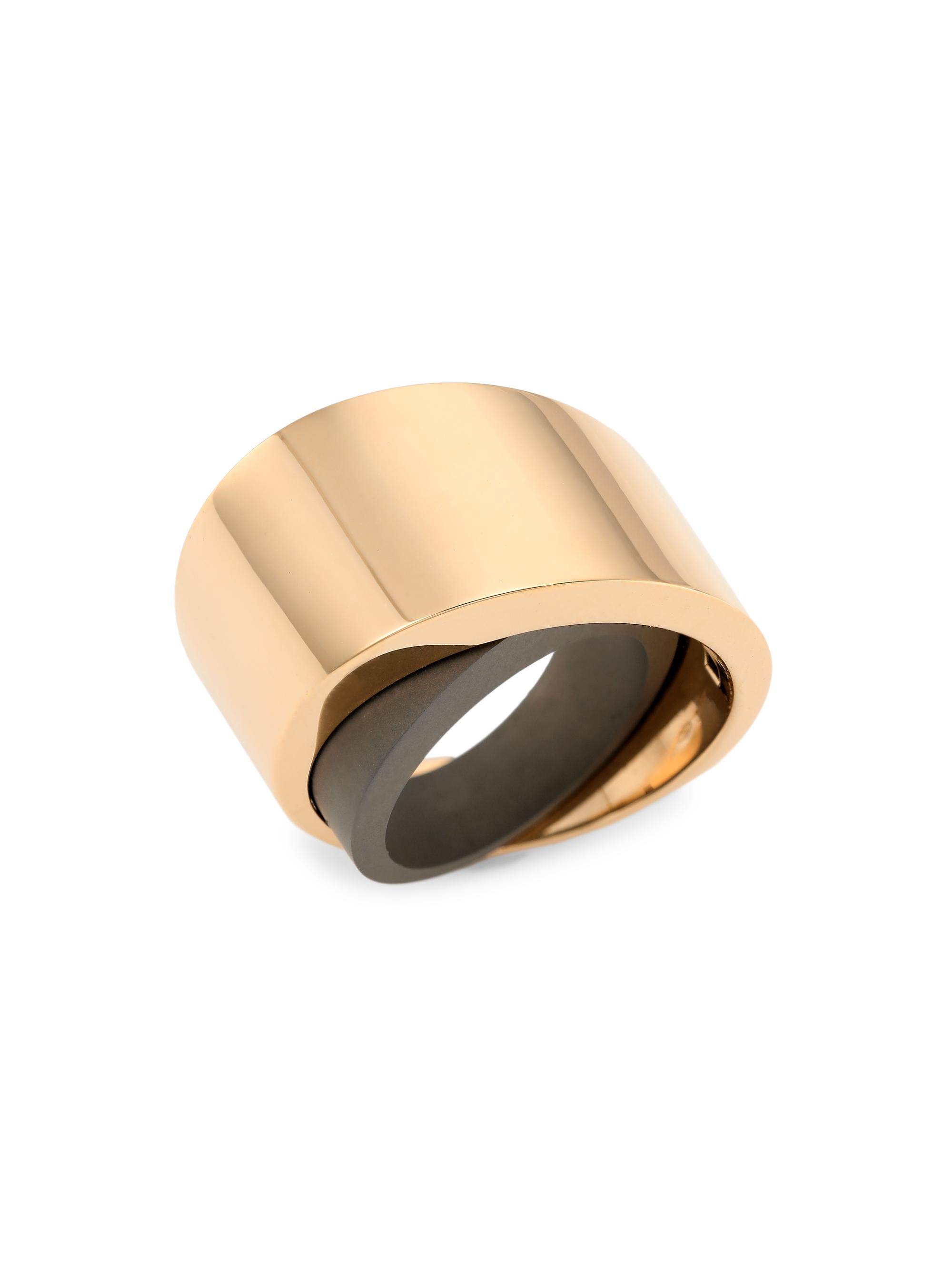 Vhernier Women's Tourbillon 18K Rose Gold & Titanium Ring - Rose Gold Titanium