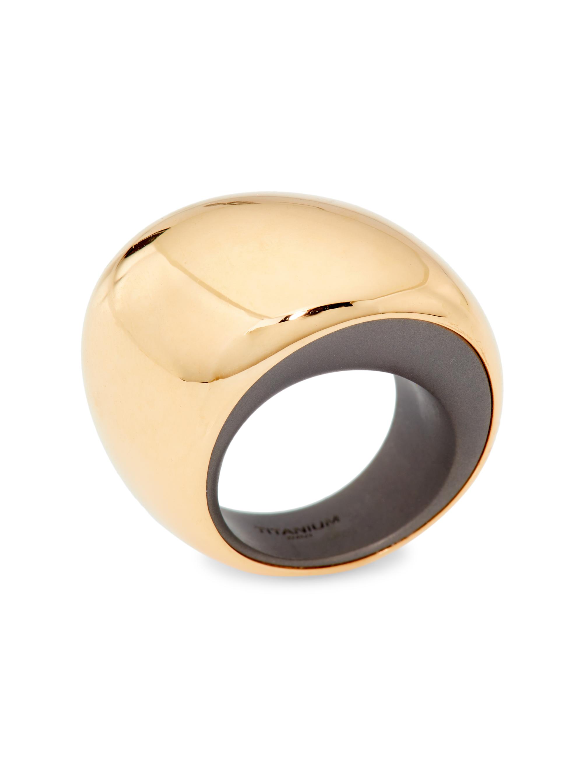 Vhernier Women's Pirouette 18K Rose Gold & Titanium Ring - Rose Gold Titanium