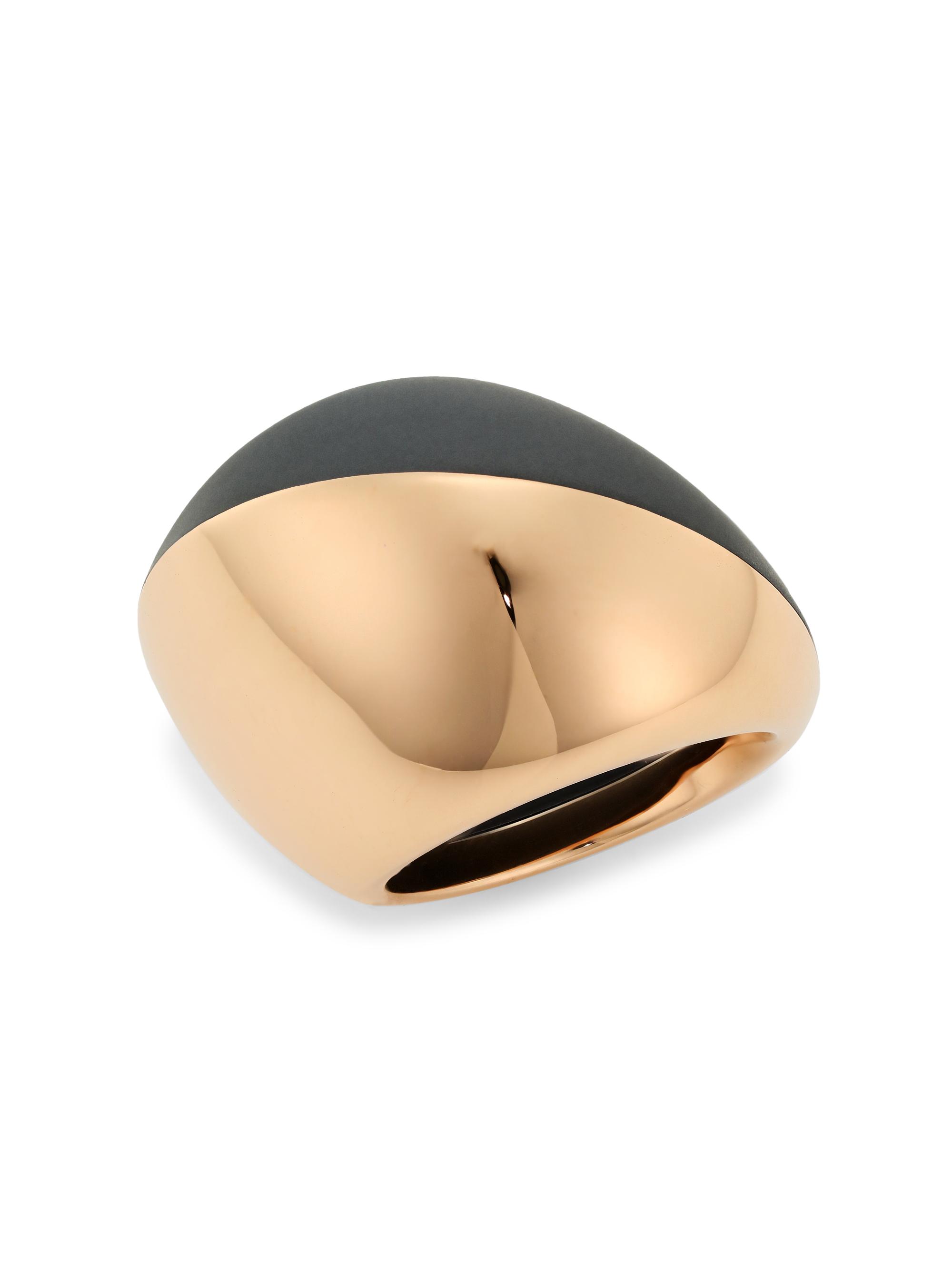 Vhernier Women's Trottola 18K Rose Gold & Titanium Ring - Rose Gold Titanium