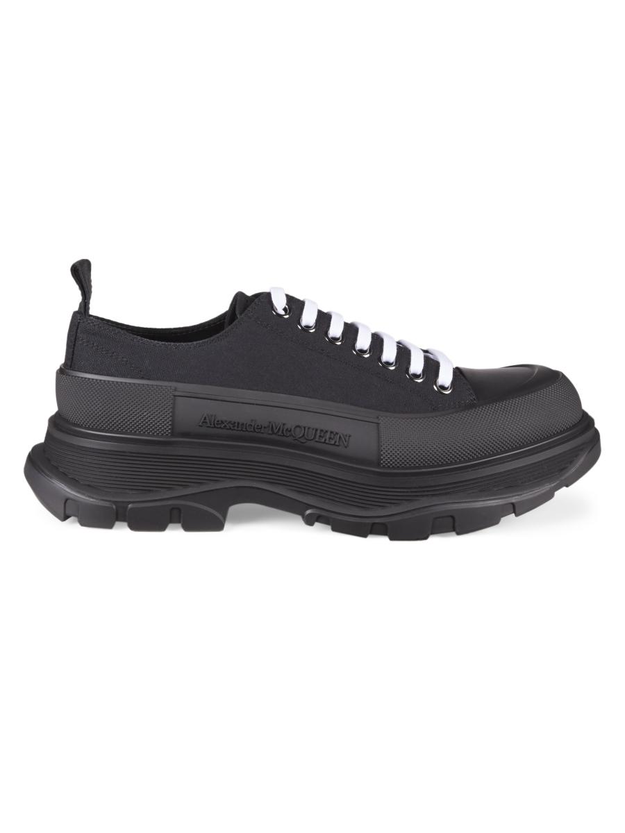スニーカー alexander mcqueen Black nappa leather Tread Slick sneakers Size 11 - Alexander McQueen Tread Slick Lace Up Black for