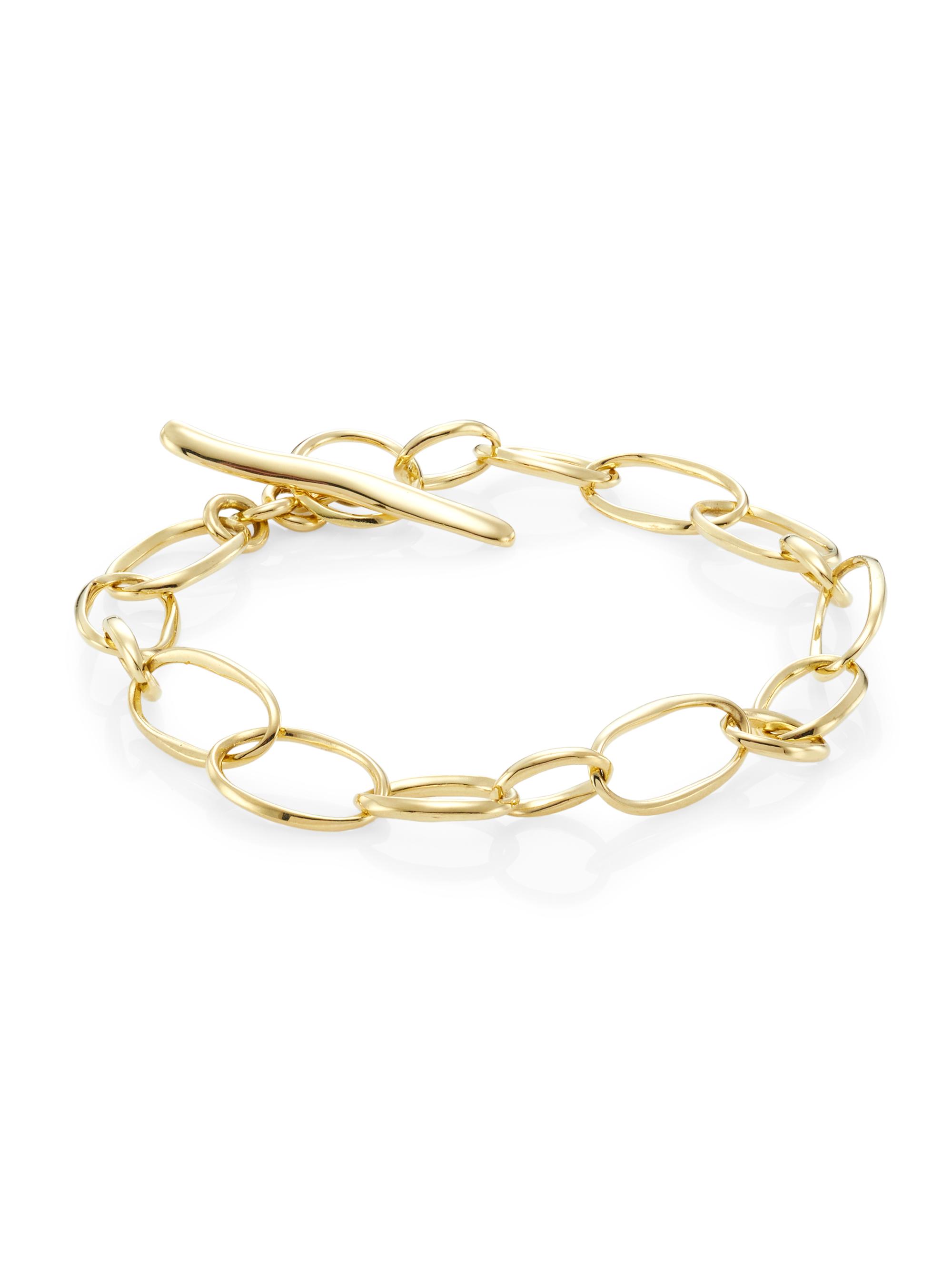 Ippolita Women's Scultura 1K Yellow Gold Oval-Link Bracelet - Gold