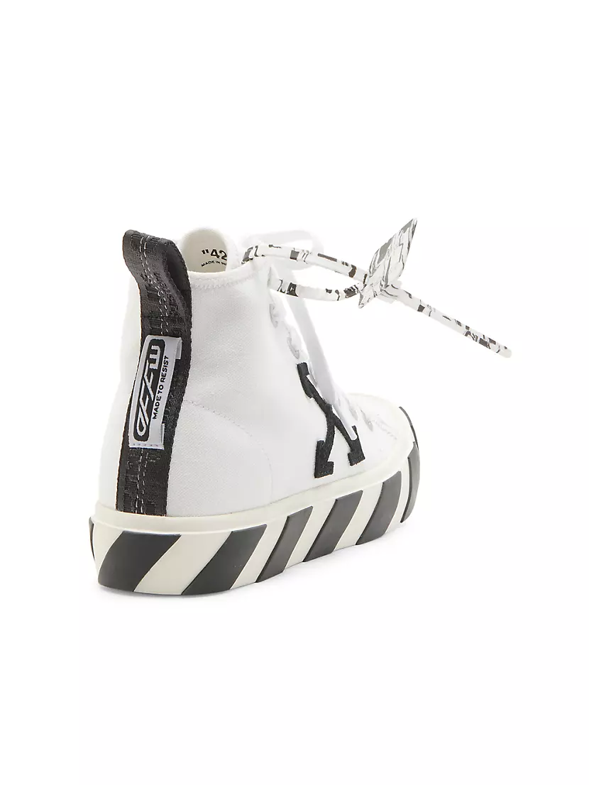 Off-White Mid-Top Vulcanized Sneaker - Free Shipping
