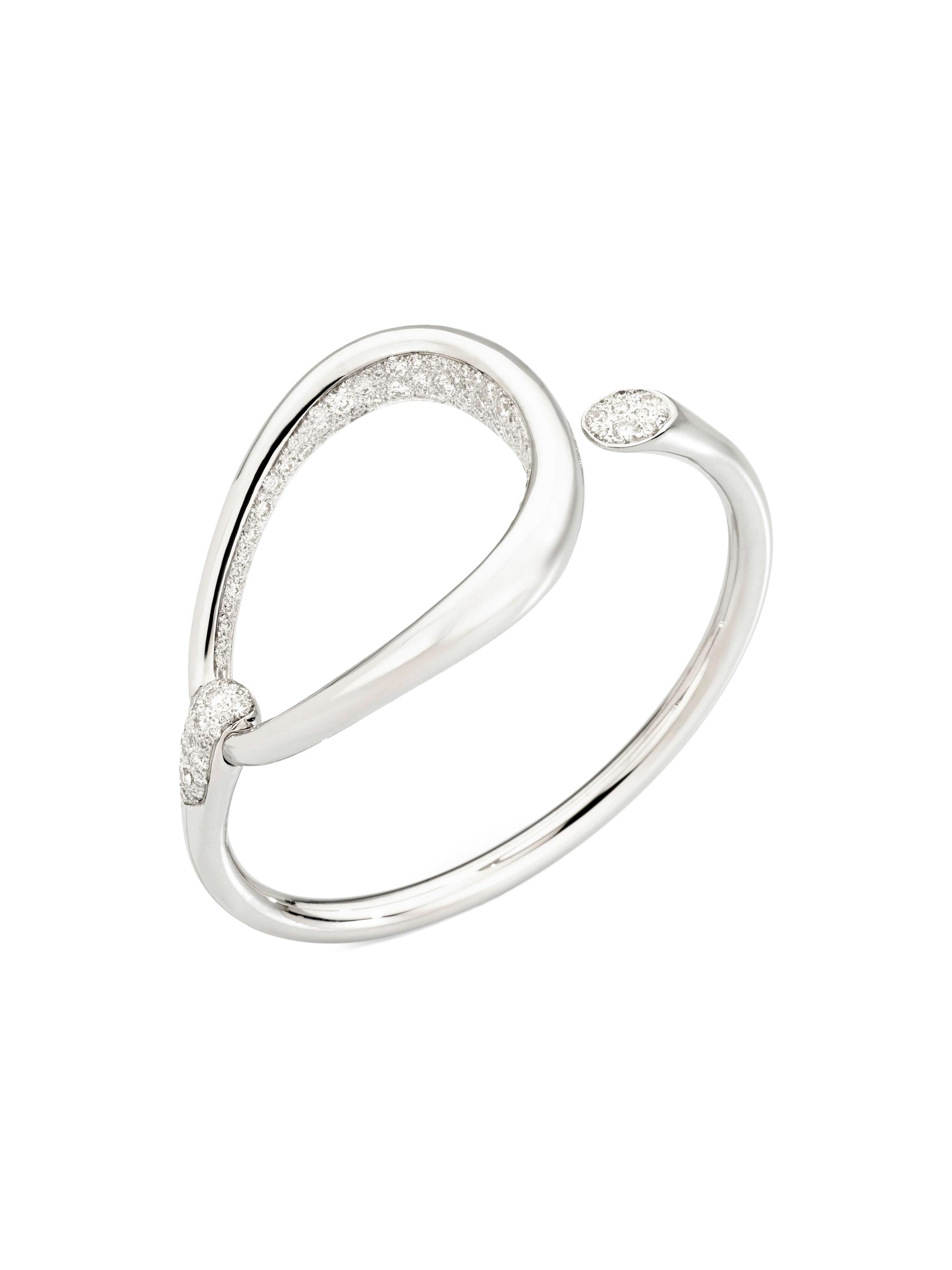 Pomellato Women's Fantina 18K White Gold & Diamond Bangle - White Gold