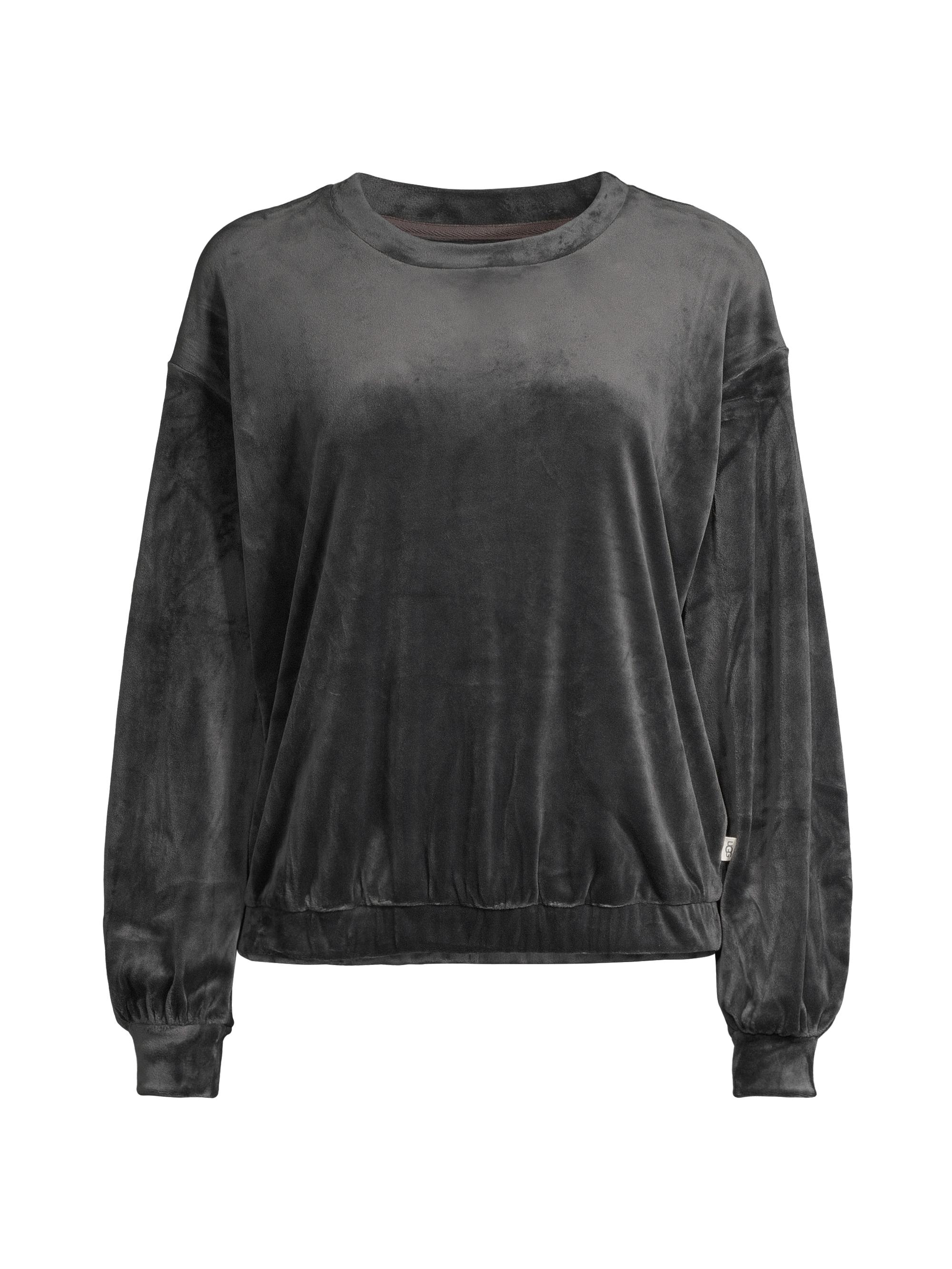 UGG Women's Shanara Fleece Sweatshirt - Ink Black | Thumbnail 6