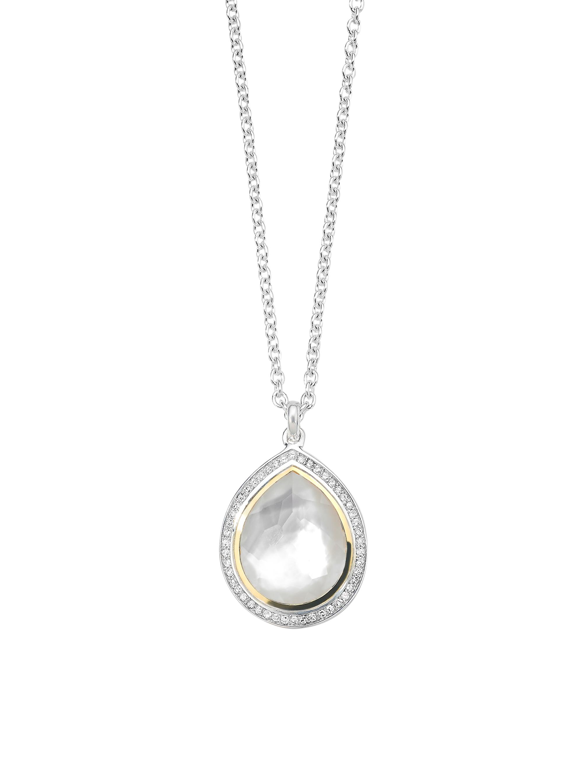 Ippolita Women's Chimera Sterling Silver, 18K Yellow Gold & Multi-Stone Pendant Necklace - Silver
