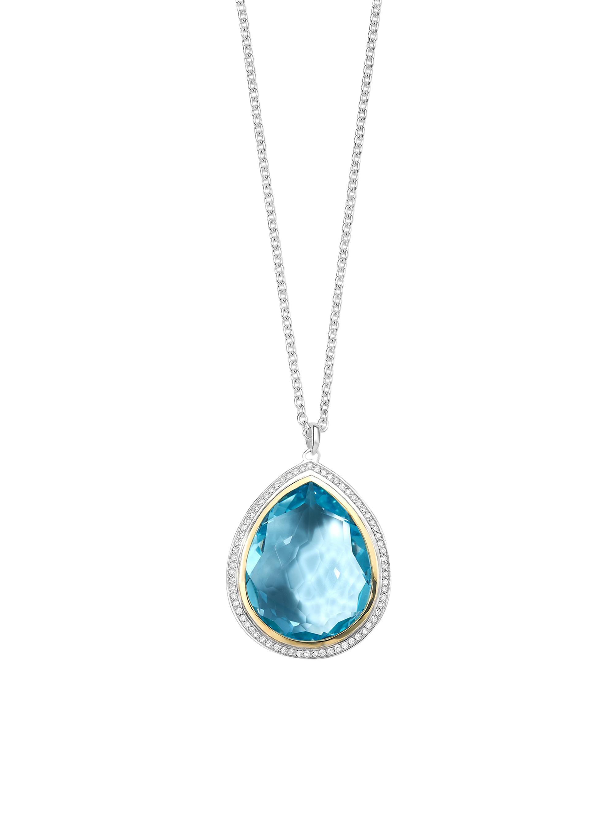 Ippolita Women's Chimera Sterling Silver, 18K Yellow Gold & Multi-Stone Large Pendant Necklace - Silver