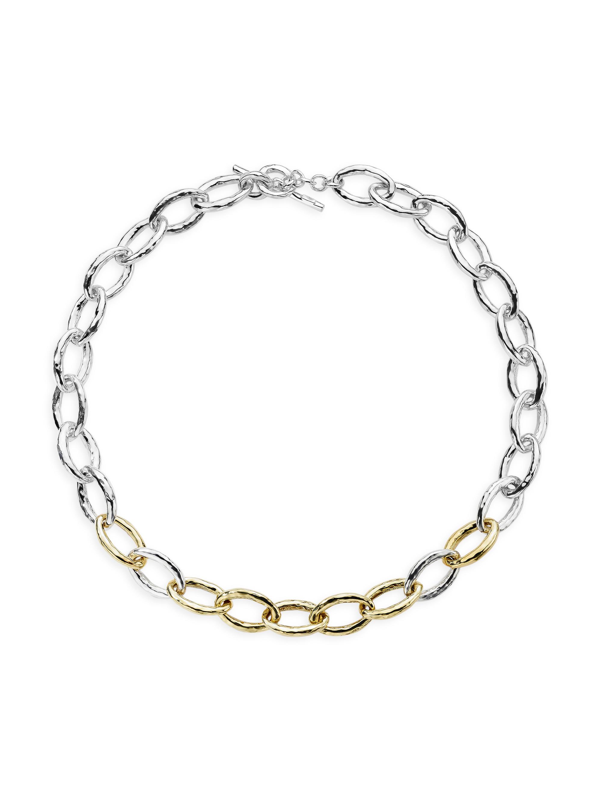 Ippolita Women's Chimera Sterling Silver & 18K Yellow Gold Bastille Chain Necklace - Silver