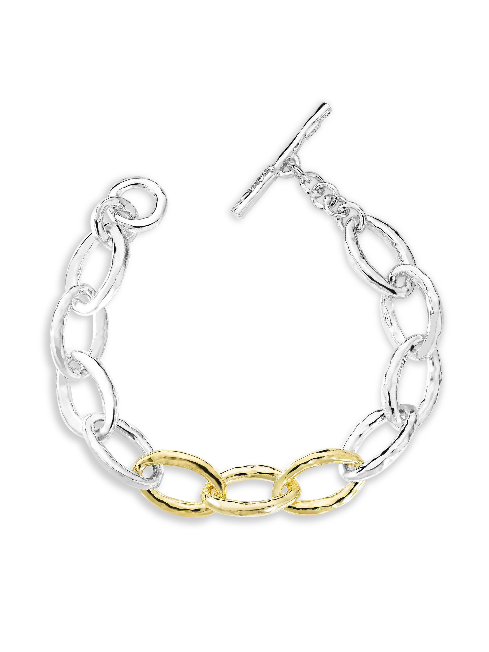 Ippolita Women's Chimera Sterling Silver & 18K Gold Classico Mini Bastille Link Bracelet - Silver