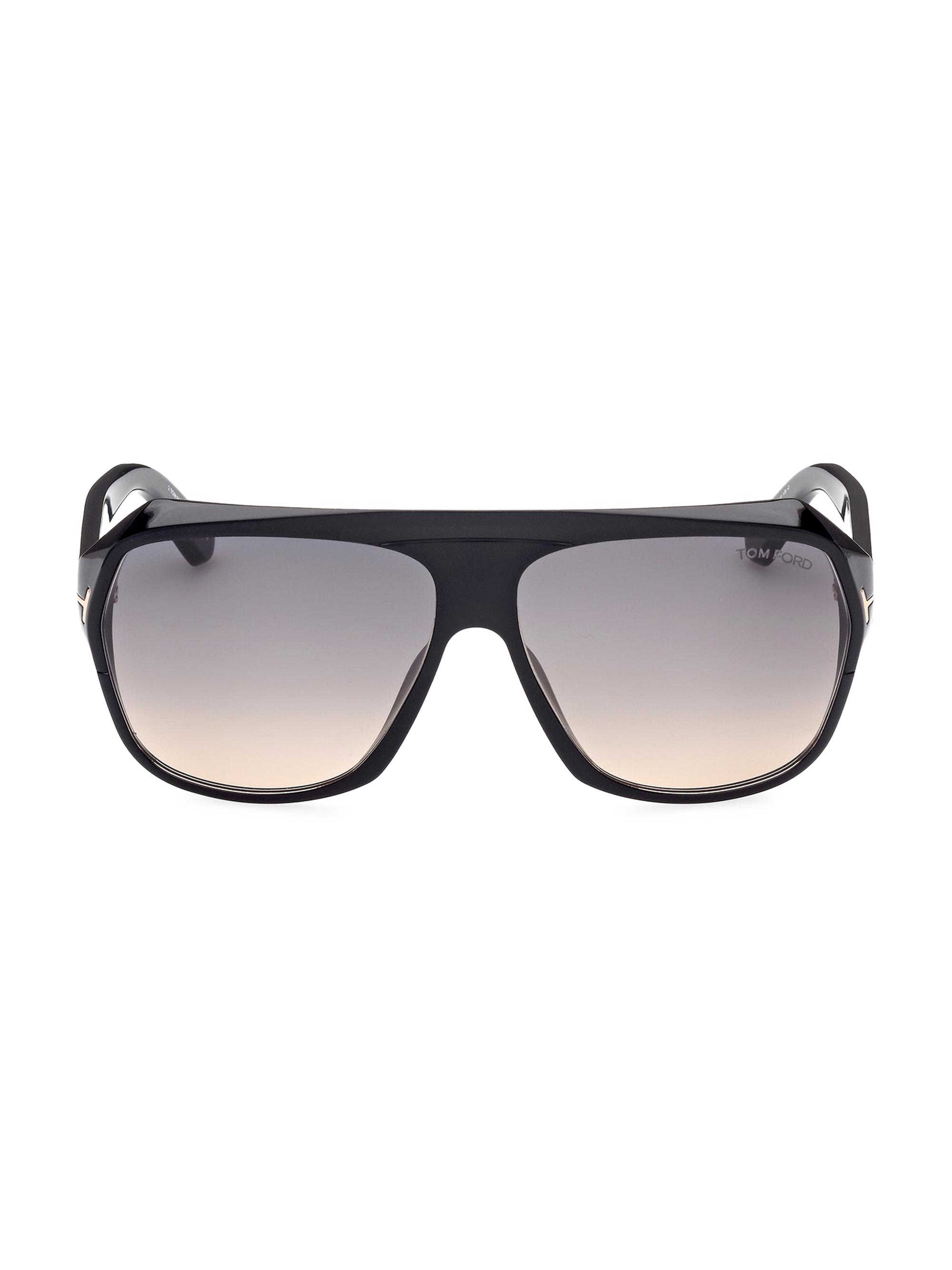 TOM FORD Women's Hawkings 62MM Navigator Sunglasses - Shiny Black