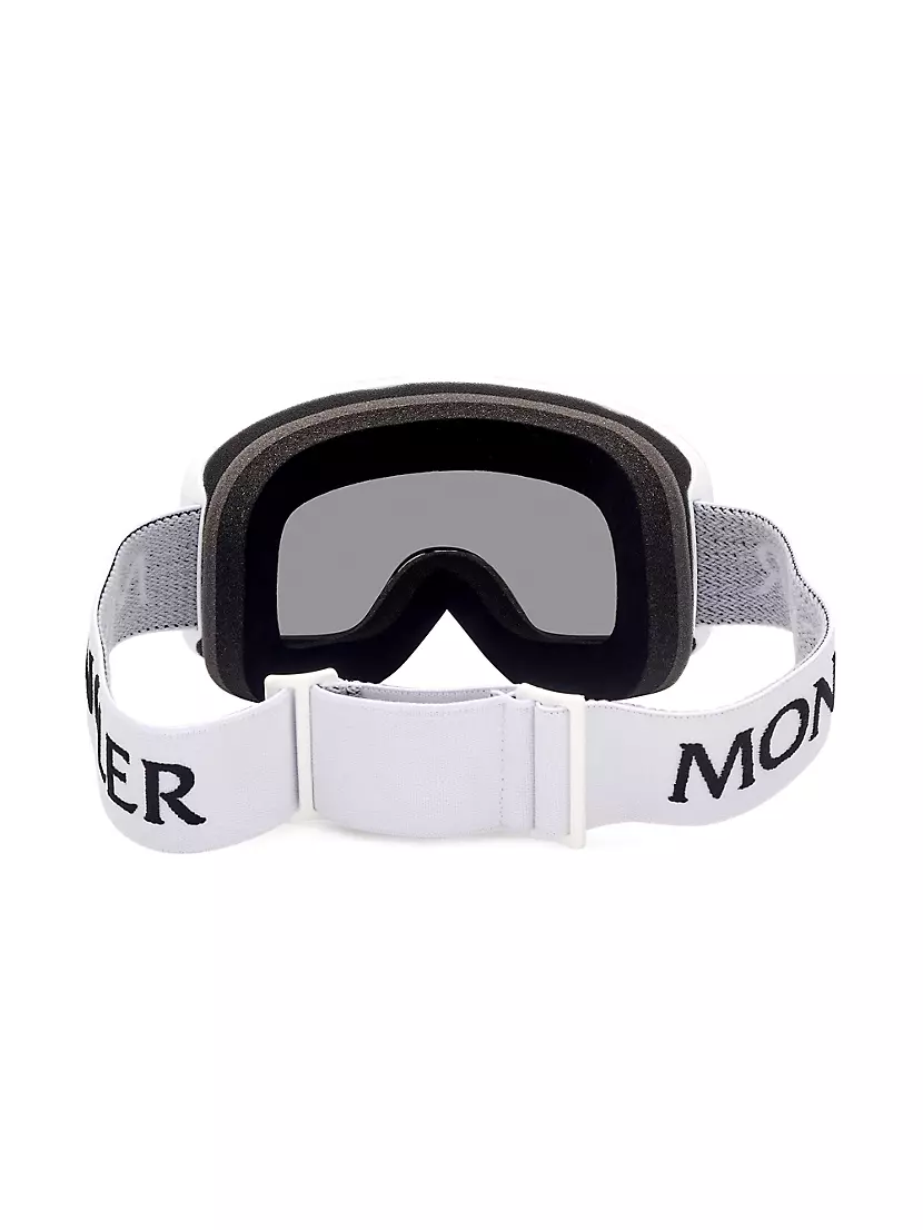 Black Terrabeam shield-lens ski goggles, Moncler
