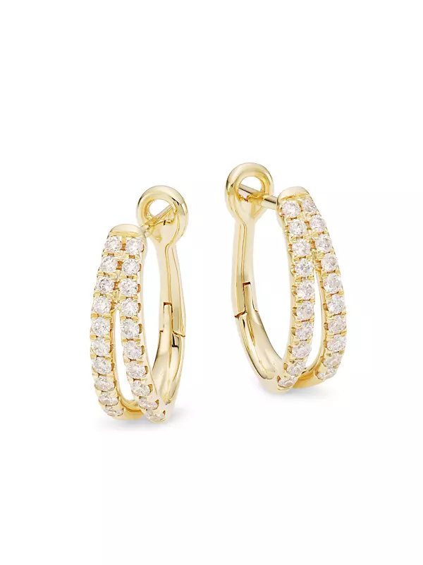 Saks Fifth Avenue Collection Women's Oval Hoop Earrings