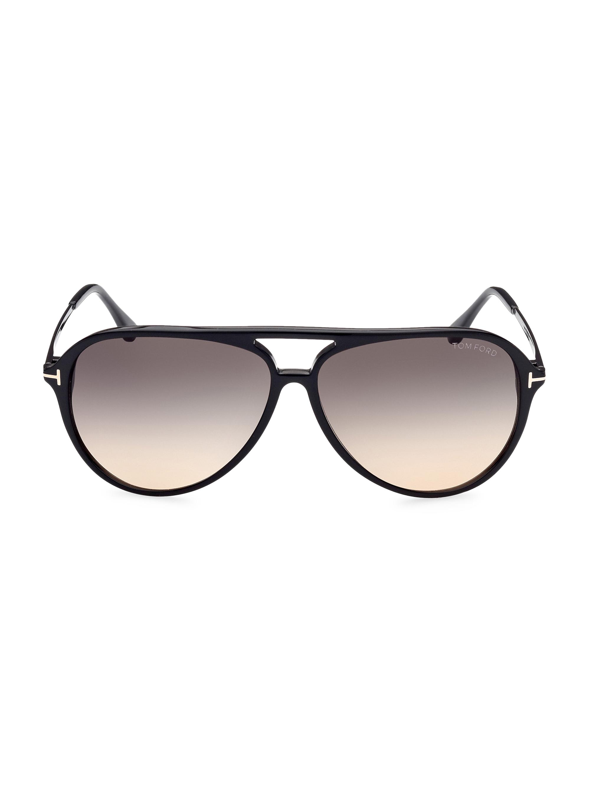 TOM FORD Women's Samson 62MM Pilot Sunglasses - Black