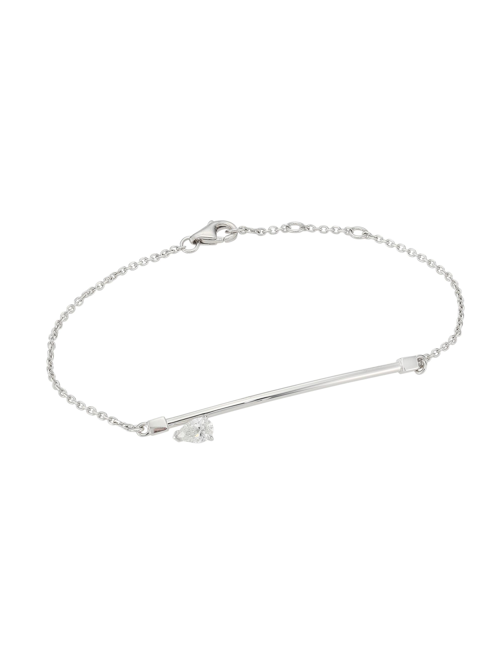 Repossi Women's Serti Sur Vide 18K White Gold & Diamond Chain Bracelet - White Gold