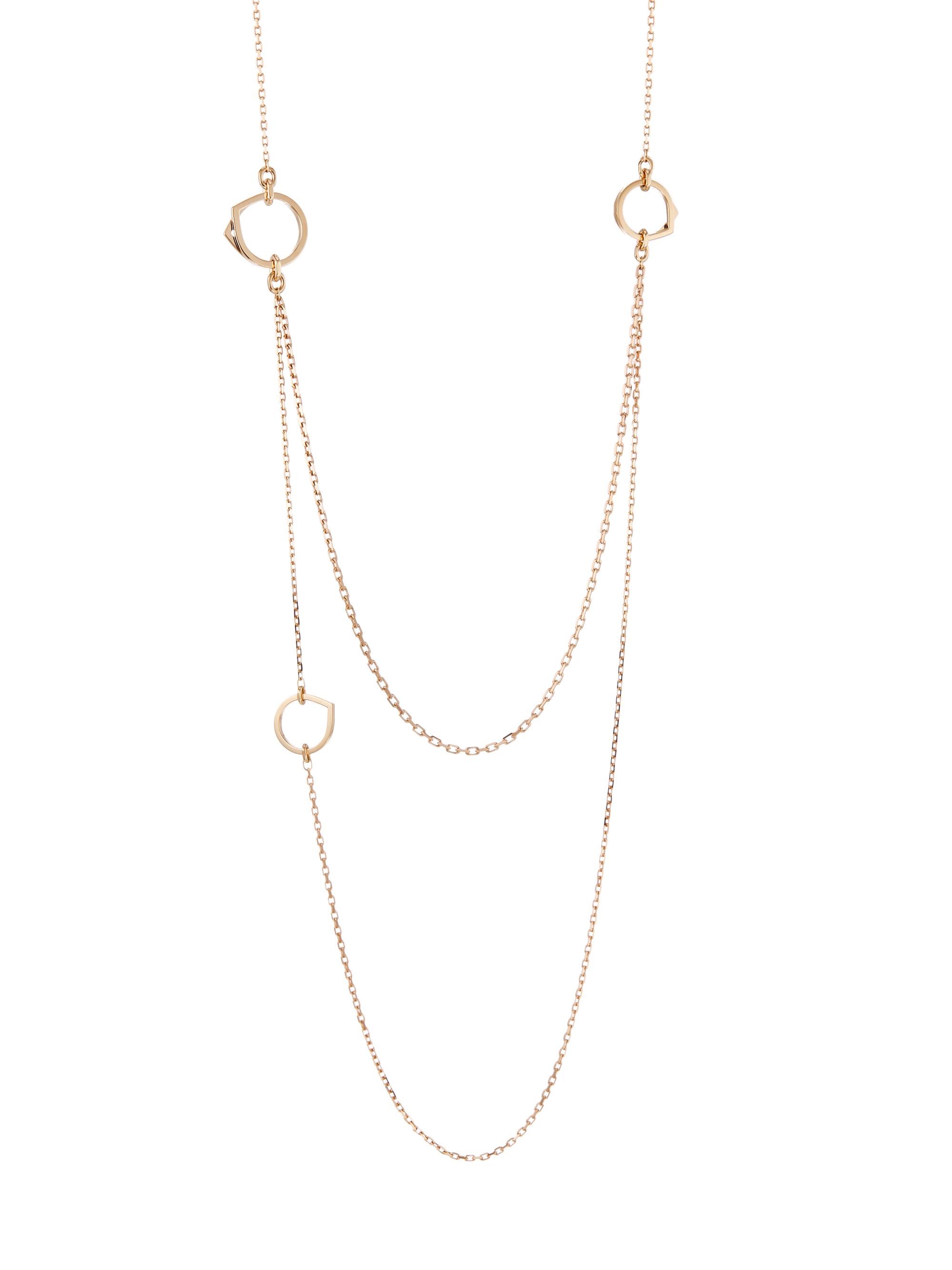 Repossi Women's Antifer Pink Gold Layered Necklace - Pink Gold