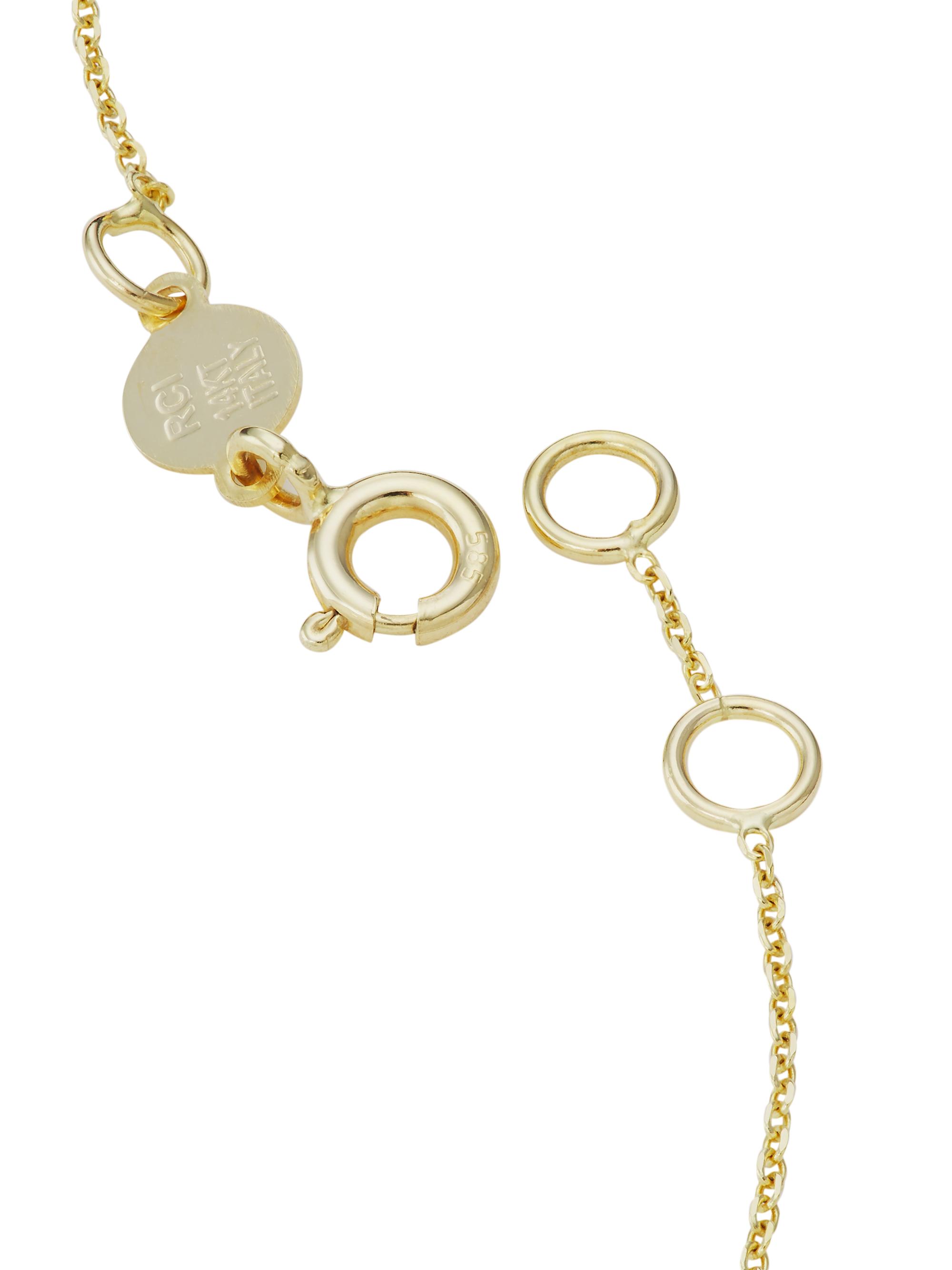 14K Yellow Gold Initial Charm Bracelet