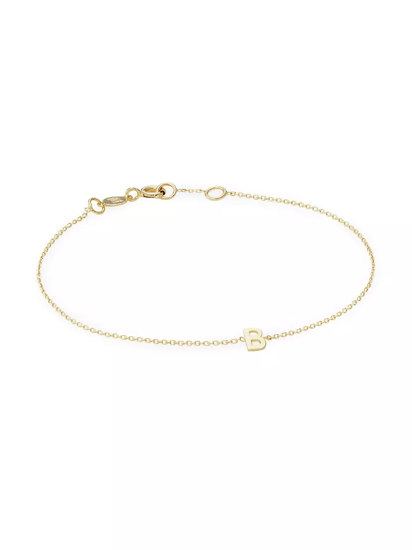 Jewelersclub Sterling Silver Y Initial Charm Bracelet, Women's, Size: One Size
