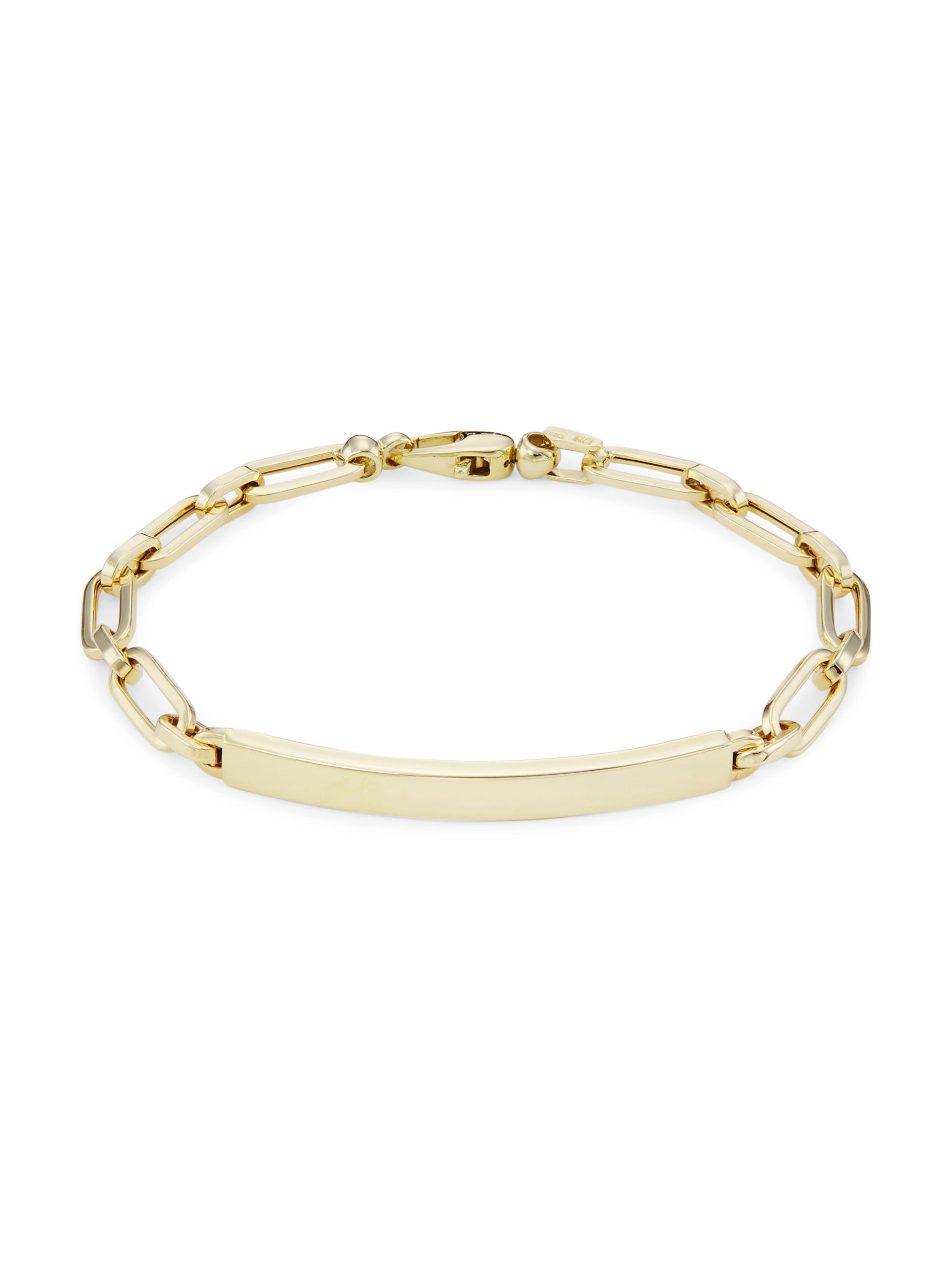 Saks Fifth Avenue Collection Women's 14K Yellow Gold ID Bracelet - Yellow