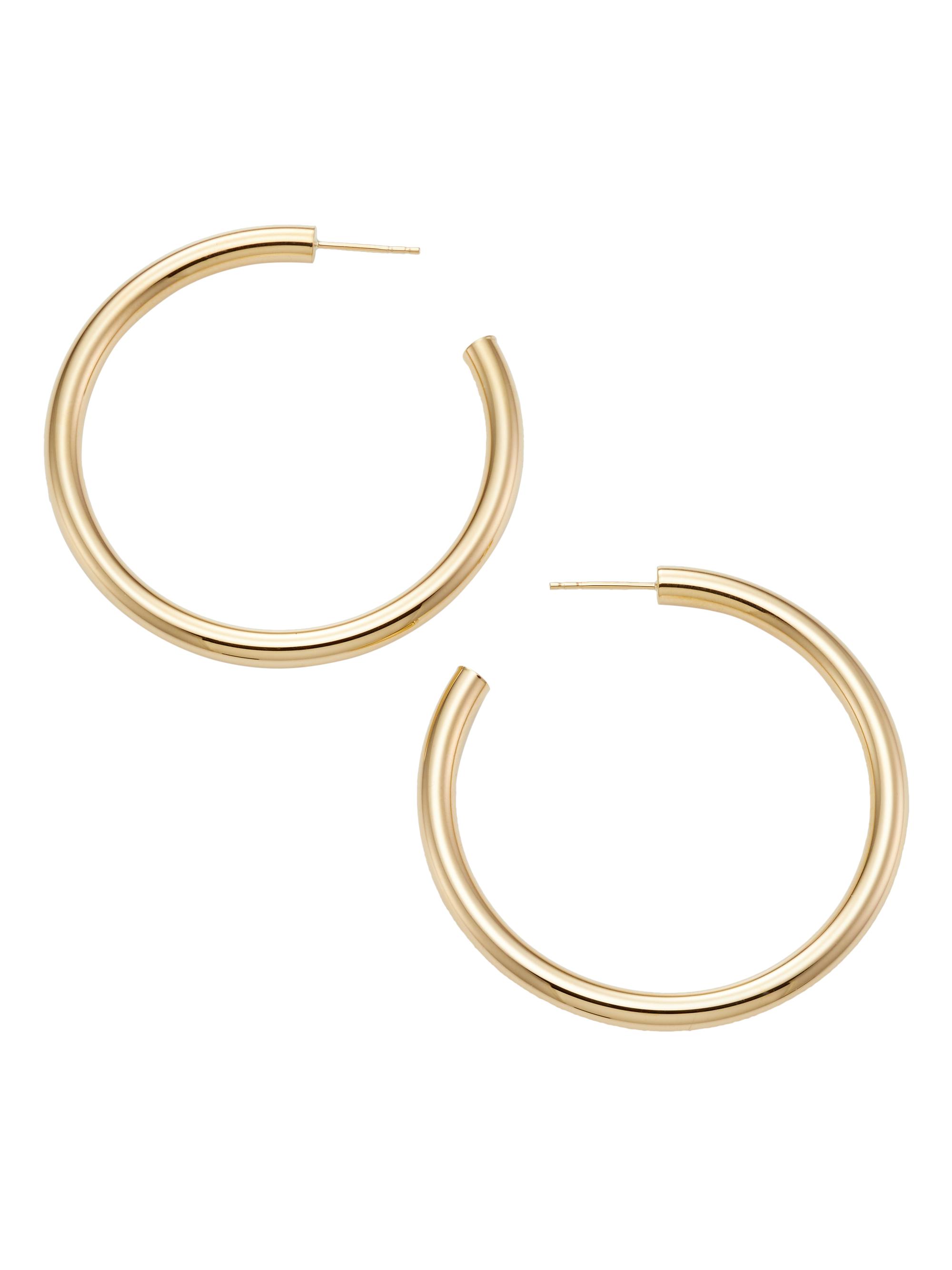 Saks Fifth Avenue Collection Women's 14K Yellow Gold Open Hoop Earrings - Yellow