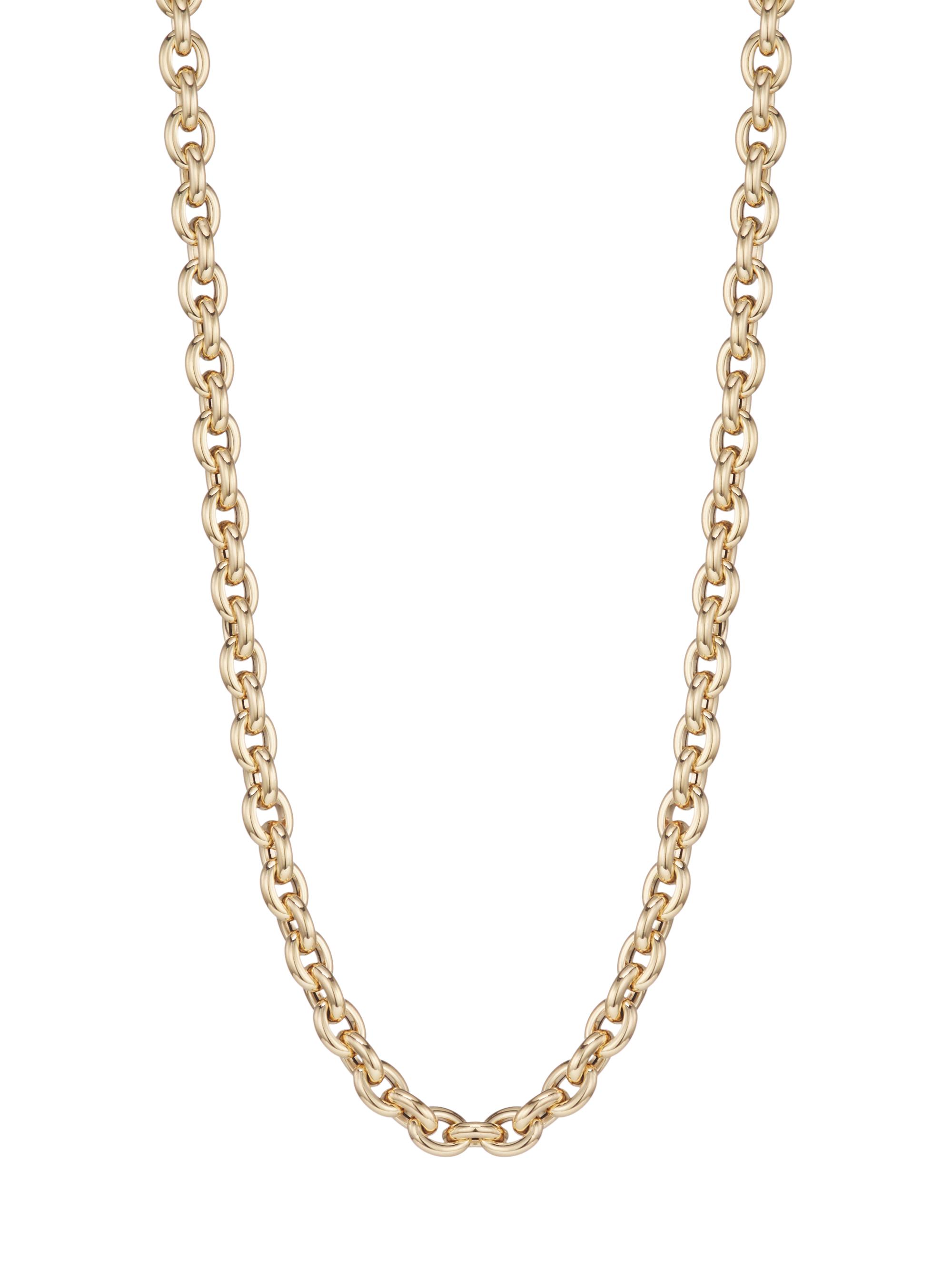 Saks Fifth Avenue Collection Women's 14K Gold Rolo Necklace - Yellow