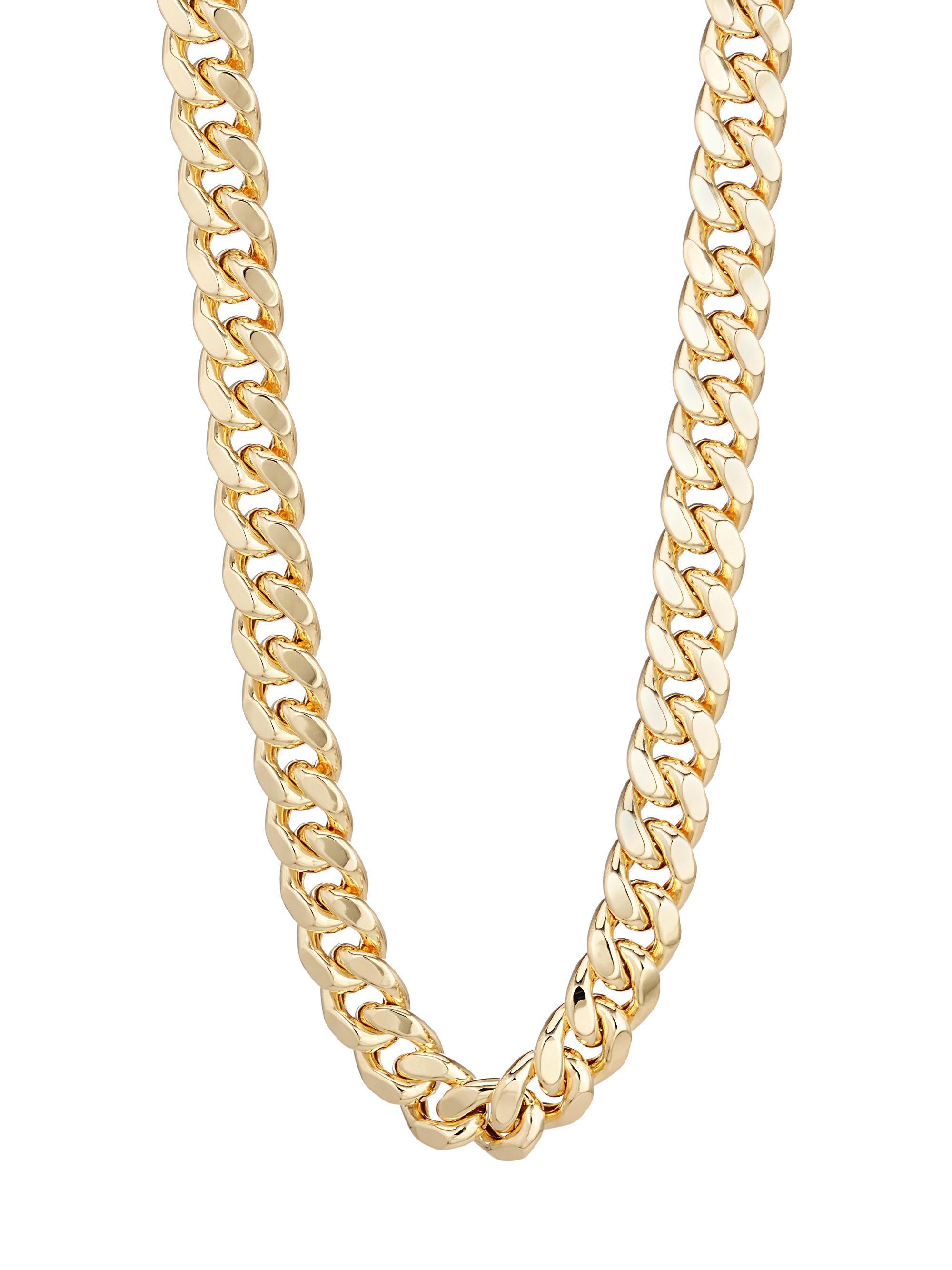 Saks Fifth Avenue Collection Women's 14K Yellow Gold Cuban Chain Necklace - Yellow