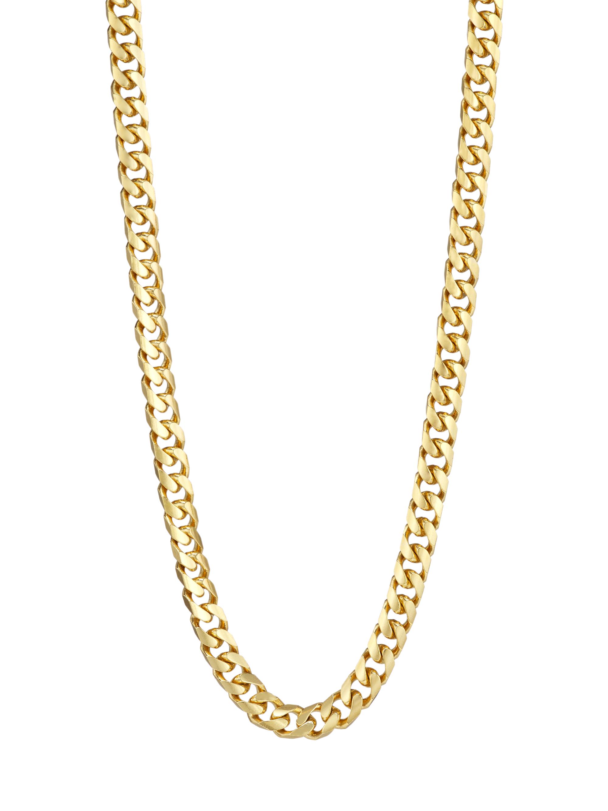 Saks Fifth Avenue Collection Men's 14K Gold Cuban Chain Necklace - Yellow Gold