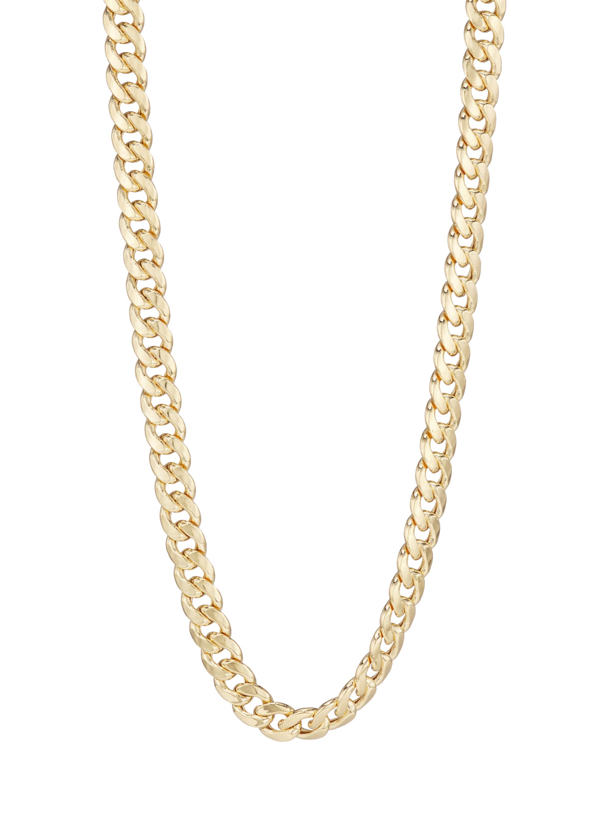 Saks Fifth Avenue Collection Men's 14K Gold Cuban Chain Necklace - Yellow Gold