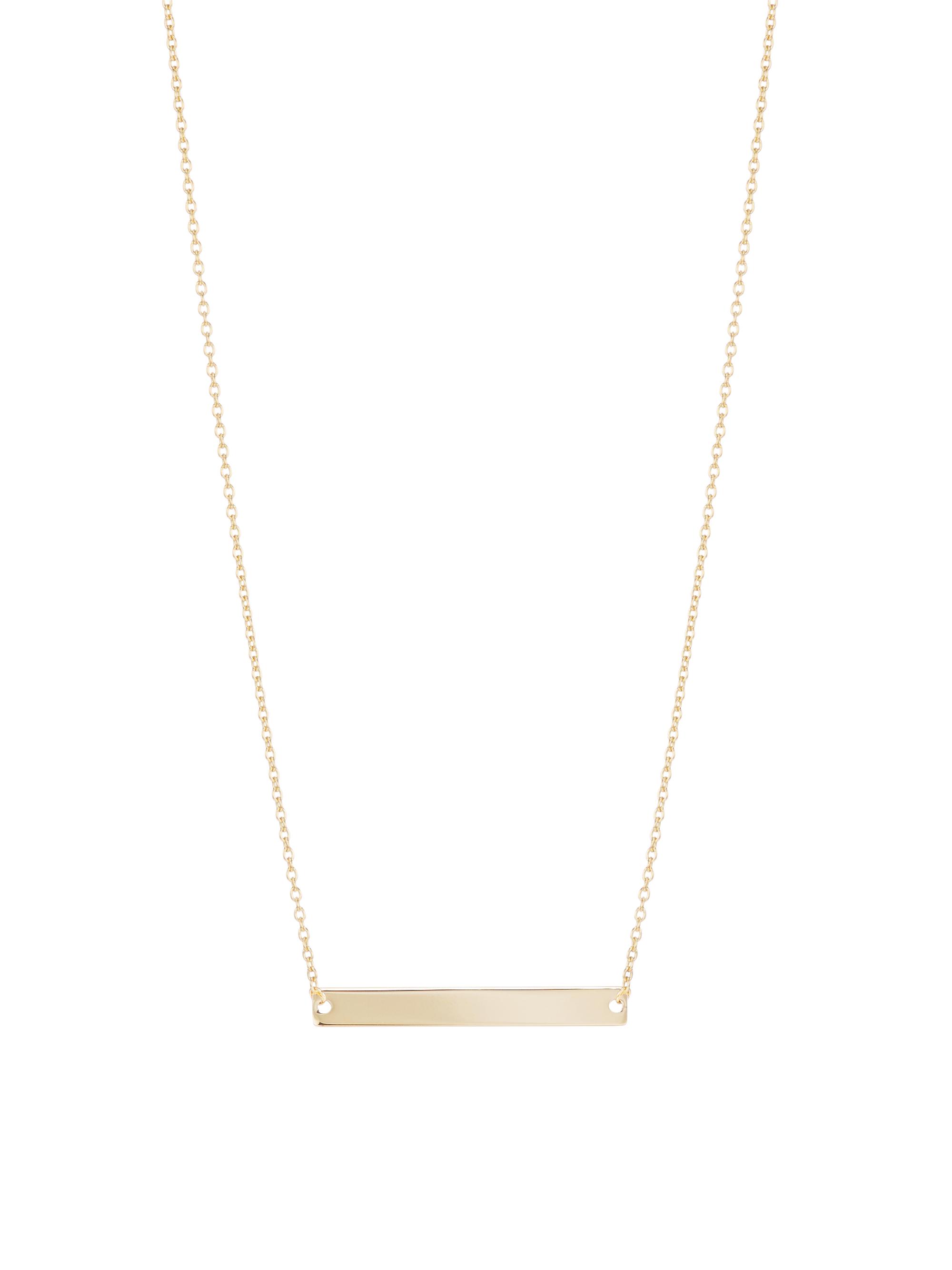 Saks Fifth Avenue Collection Women's 14K Gold Bar Pendant Necklace - Yellow Gold