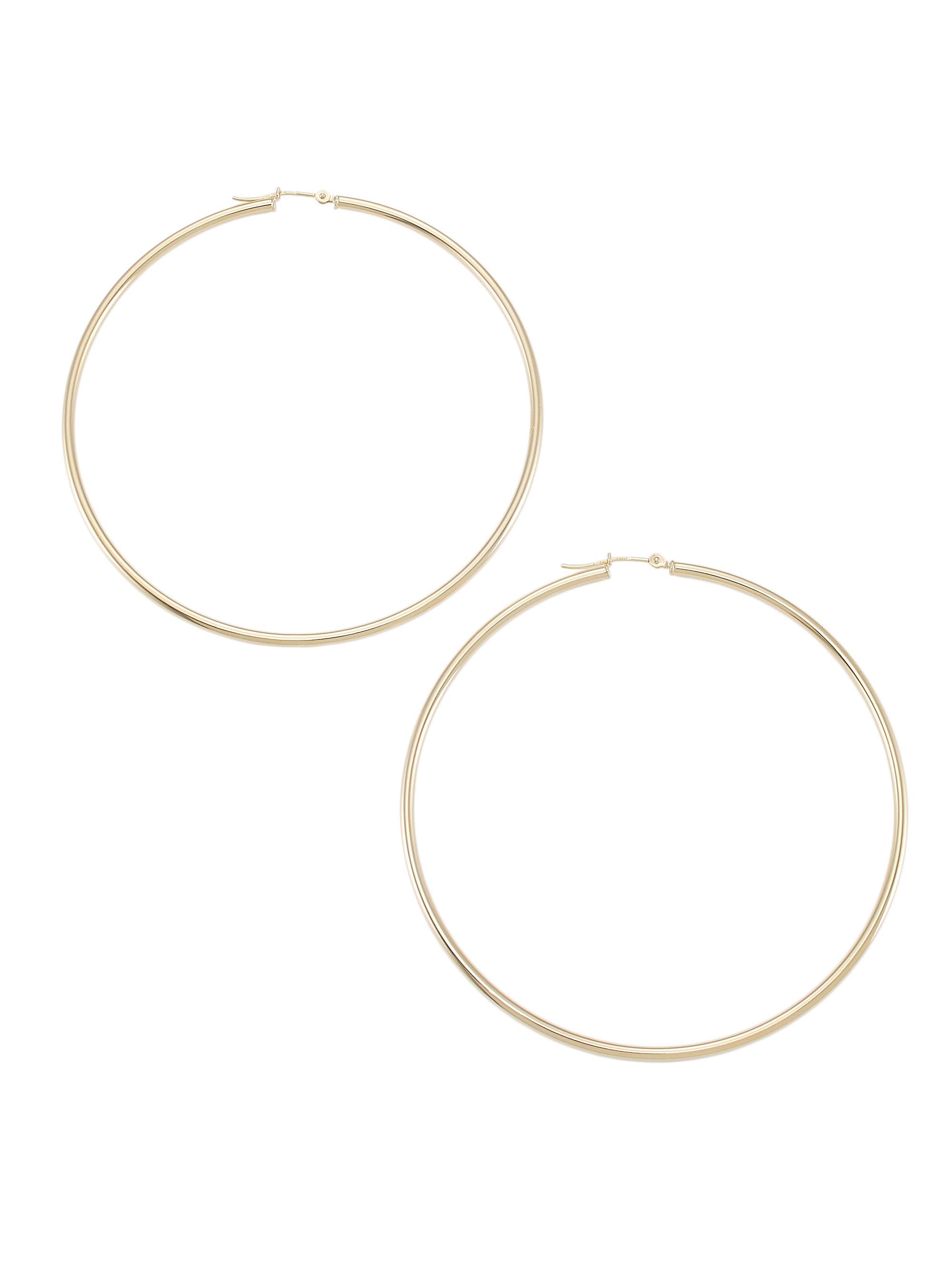 Saks Fifth Avenue Collection Women's 14K Gold Hoop Earrings - Yellow Gold