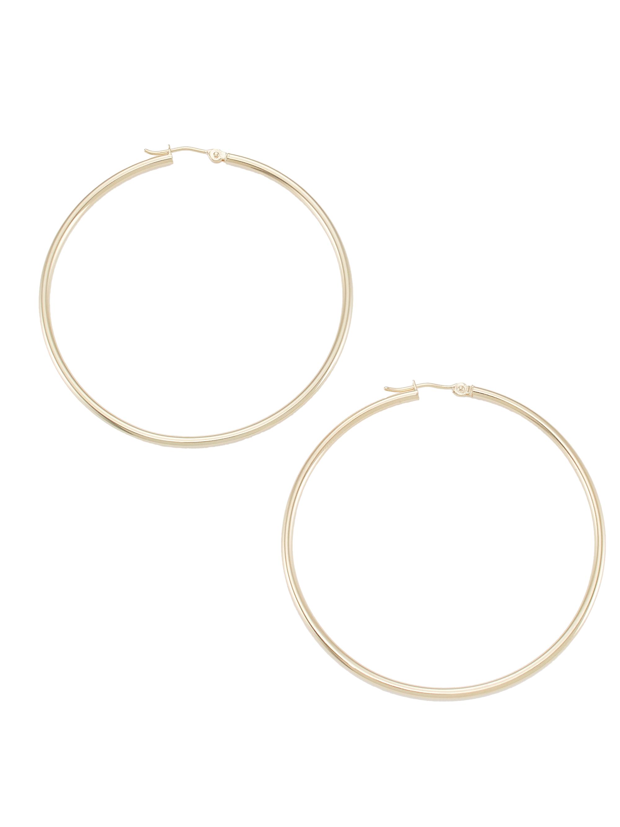 Saks Fifth Avenue Collection Women's 14K Gold Hoop Earrings - Yellow Gold