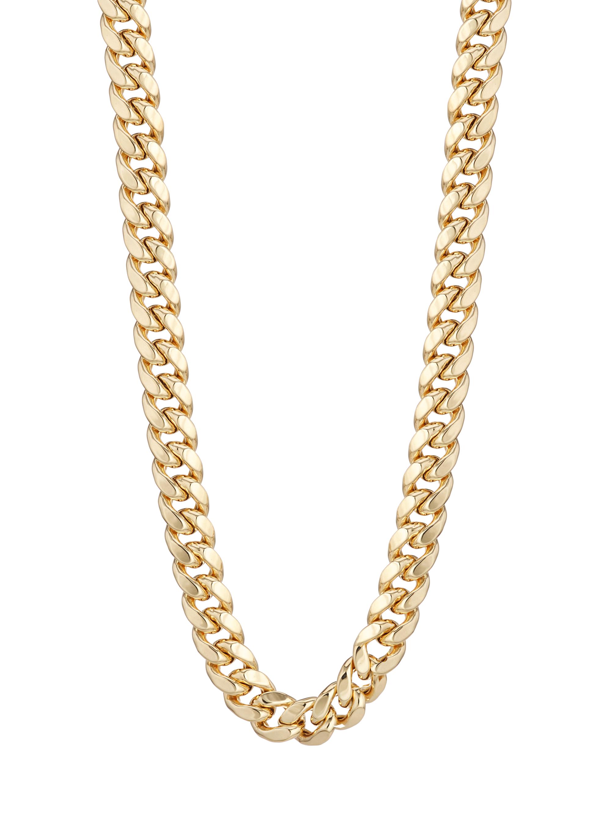 Saks Fifth Avenue Collection Women's 14K Yellow Gold Cuban Chain Necklace - Yellow