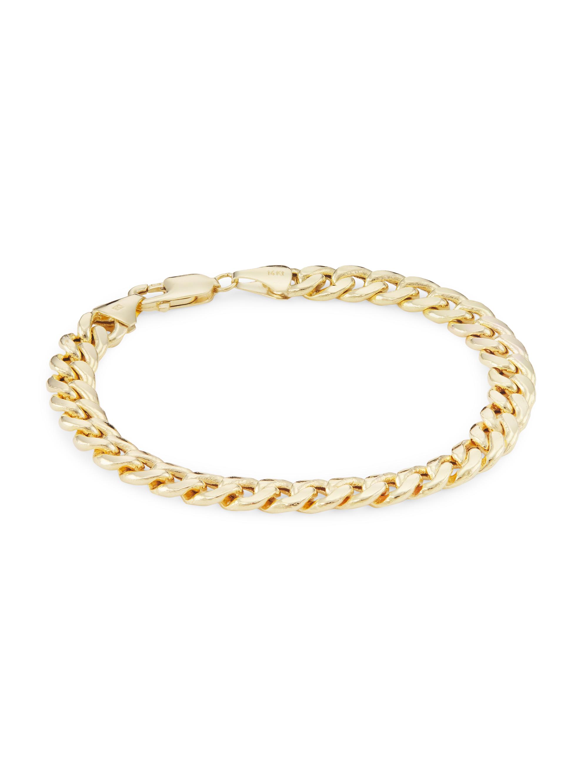 Saks Fifth Avenue Collection Women's 14K Yellow Gold Cuban Chain Bracelet - Yellow