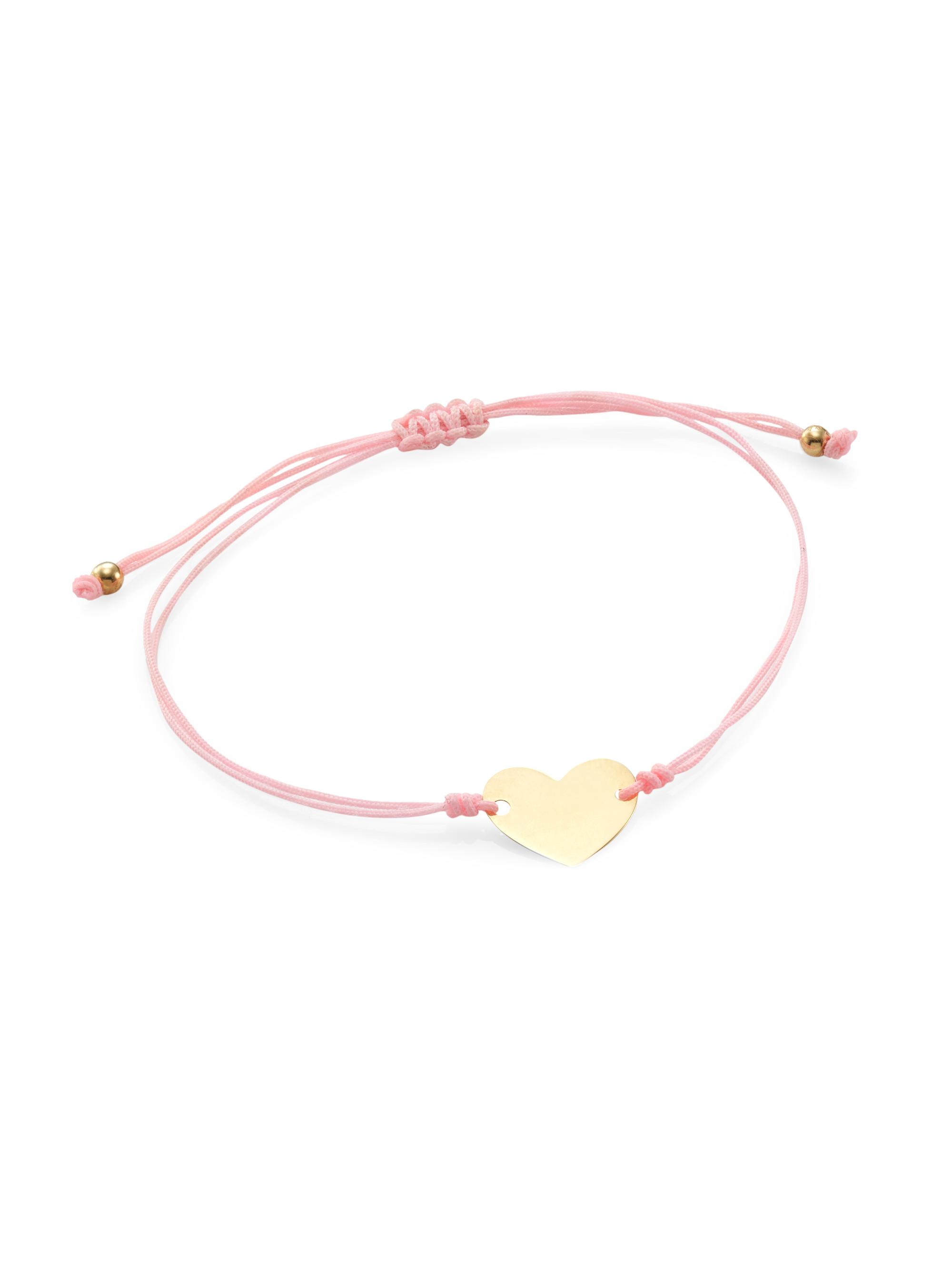 Saks Fifth Avenue Collection Women's 14K Gold & Braided Cord Bracelet - Black