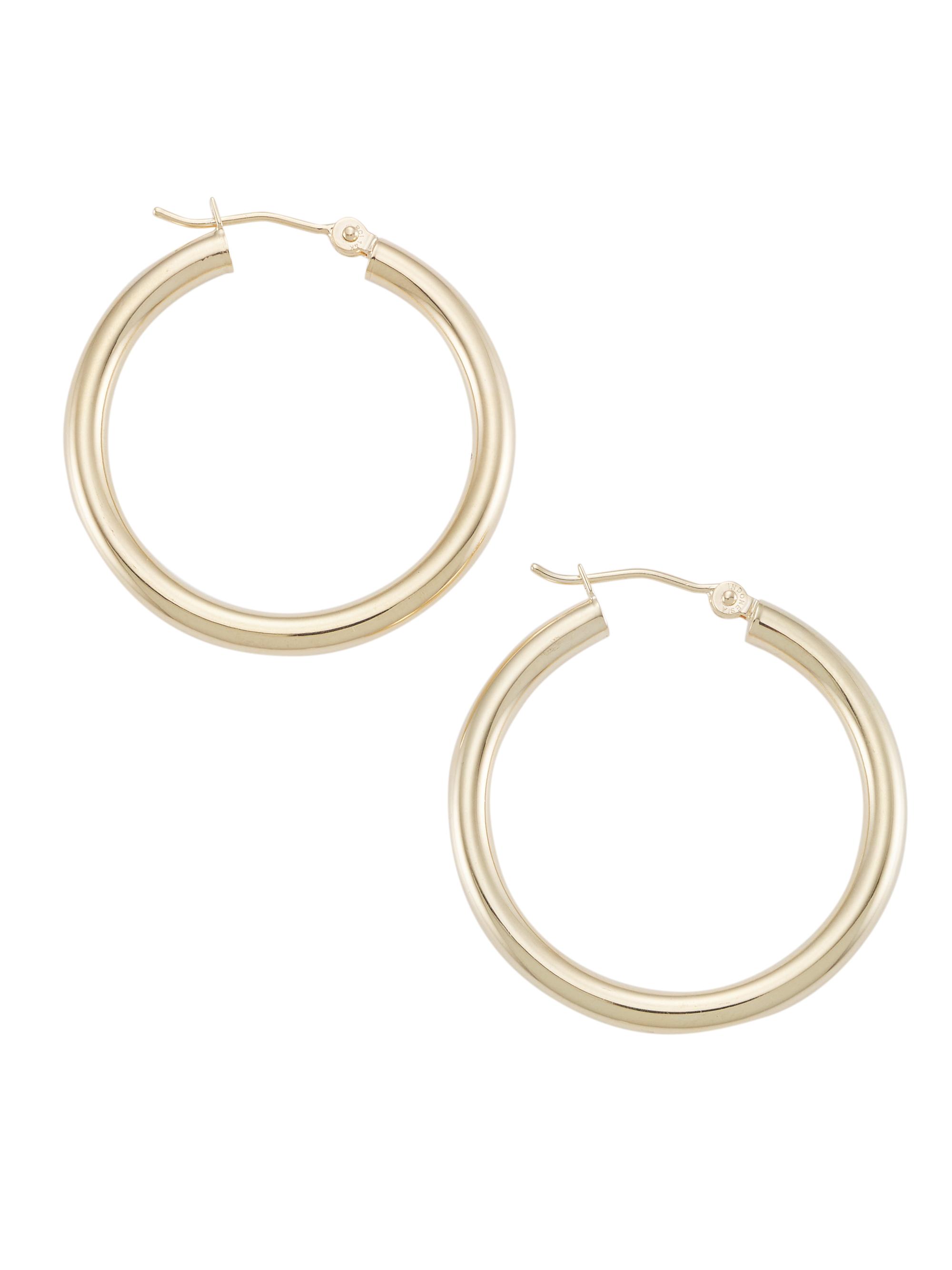 Saks Fifth Avenue Collection Women's 14K Yellow Gold Hoop Earrings/1.57" x 3MM - Yellow