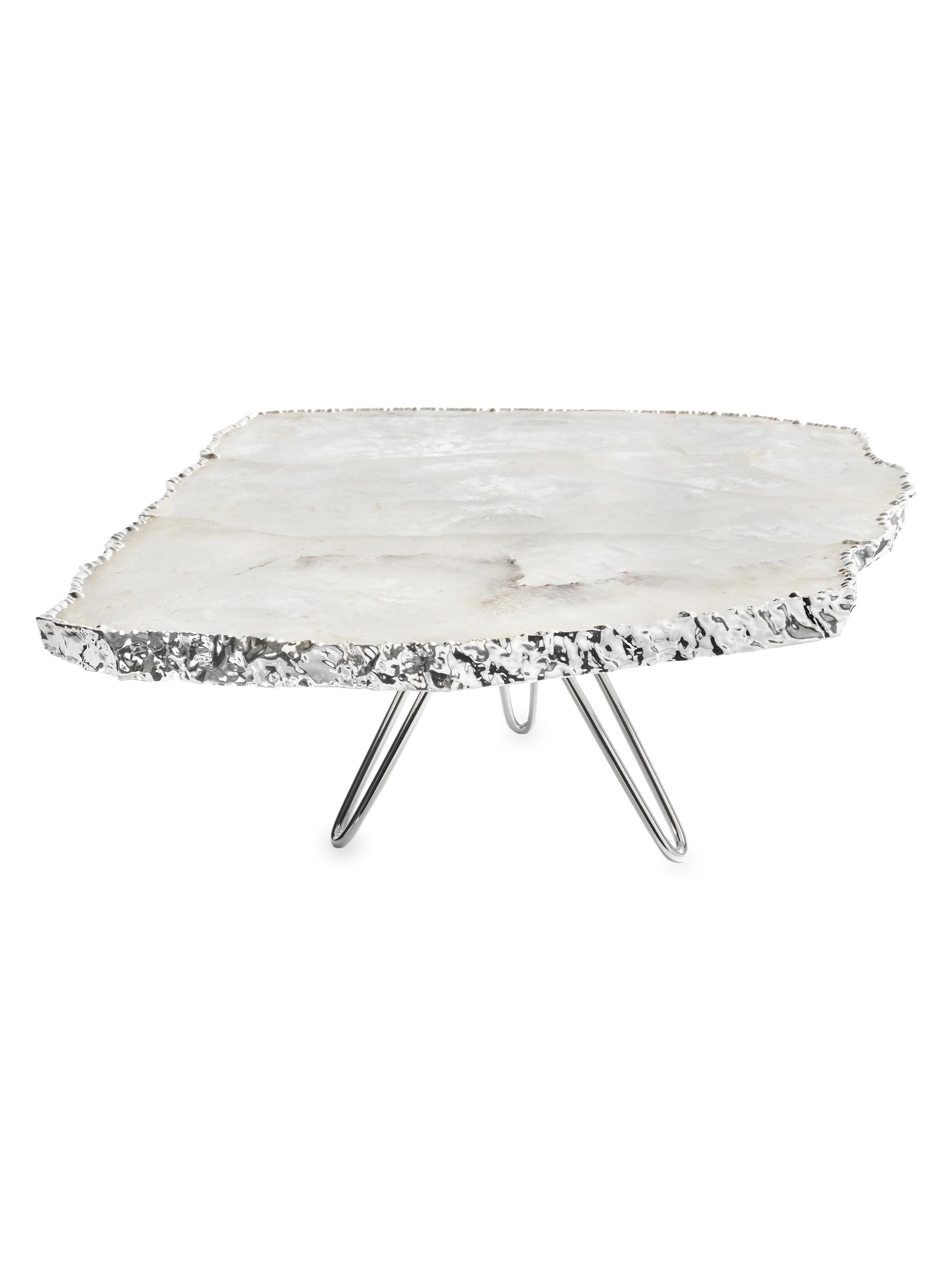 ANNA New York Torta Crystal & Pure Silver Cake Plate | Thumbnail 2