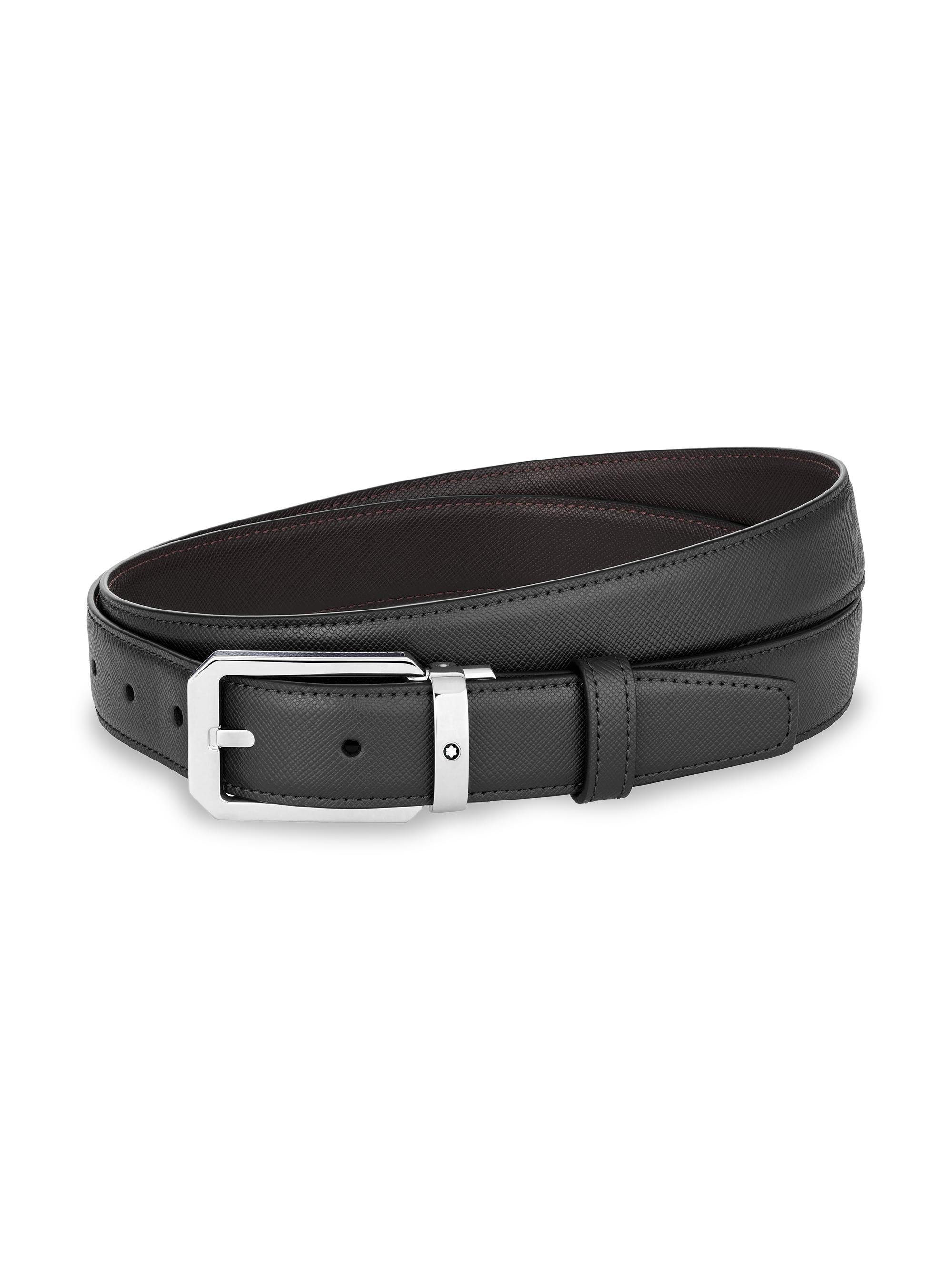 Montblanc Men's Trapeze Reversible Leather Belt
