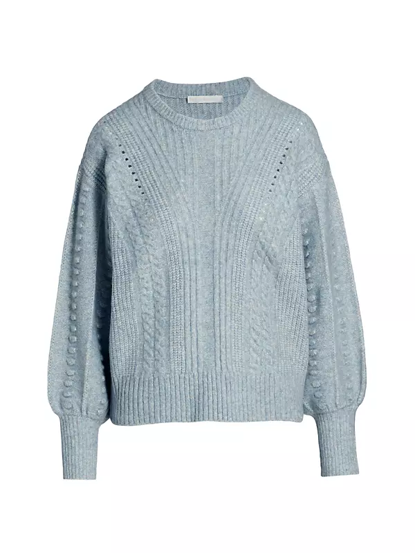 Bubble Sleeve Knit Sweater