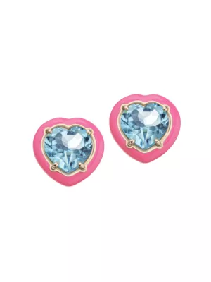 Jennifer Behr Tansey floral earrings - Pink