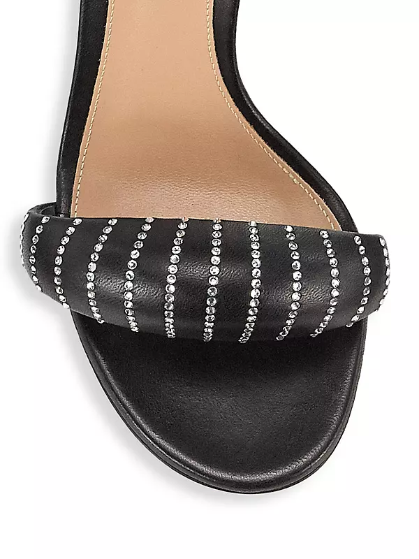 Shop Gianvito Rossi Bijoux Sequined Nappa Leather Sandals | Saks