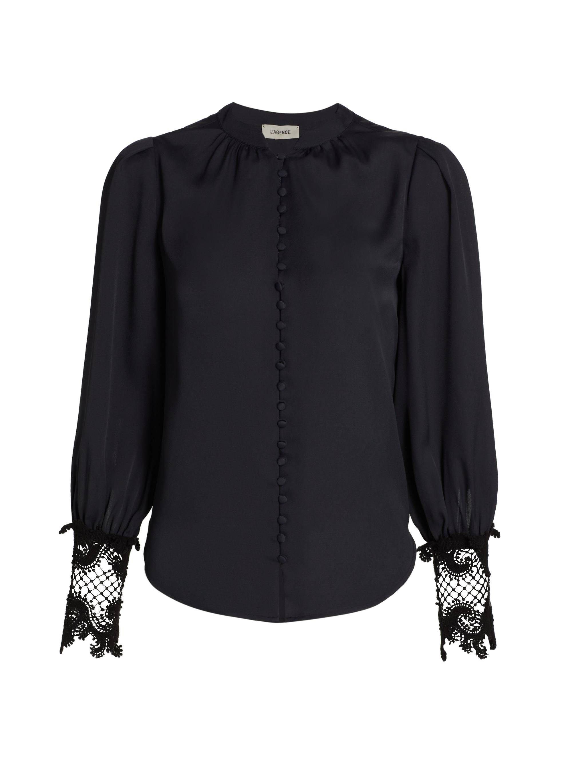 新品　AULA LEAVER LACE BLOUSE 　タグ付き未使用　黒　1 新品 AULA LEAVER LACE BLOUSE タグ付き未使用 黒 1 | ヤマダウェブコム