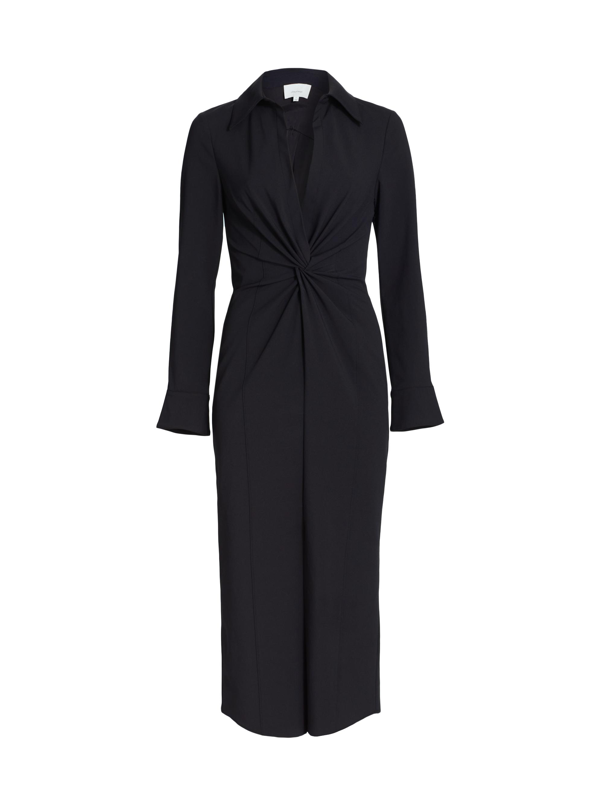 Cinq à Sept Johnson Draped Turtleneck Midi-Dress | Saks Fifth Avenue