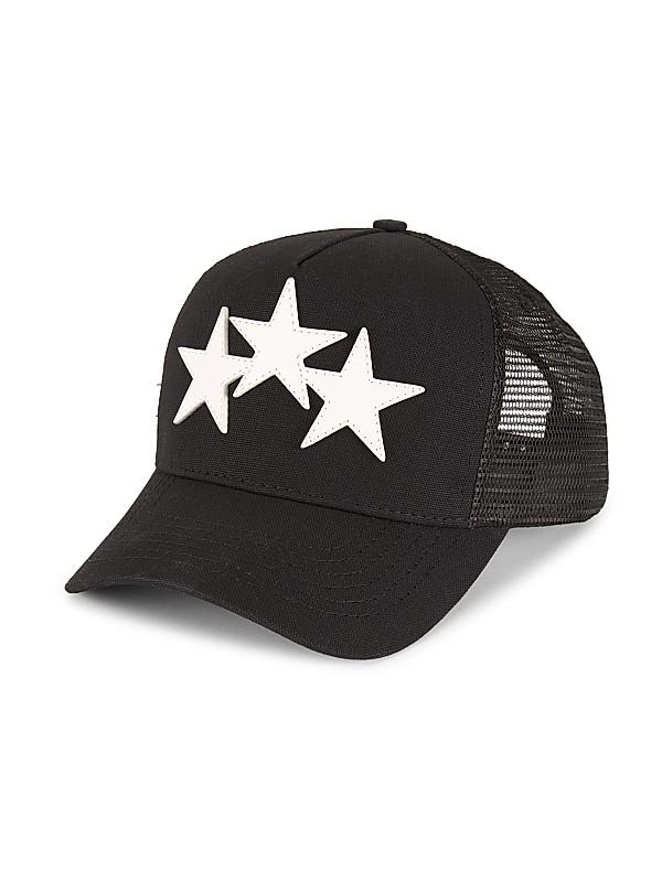 Shop Amiri Star Leather Trucker Hat | Saks Fifth Avenue Shop Amiri Star Leather Trucker Hat | Saks Fifth Avenue