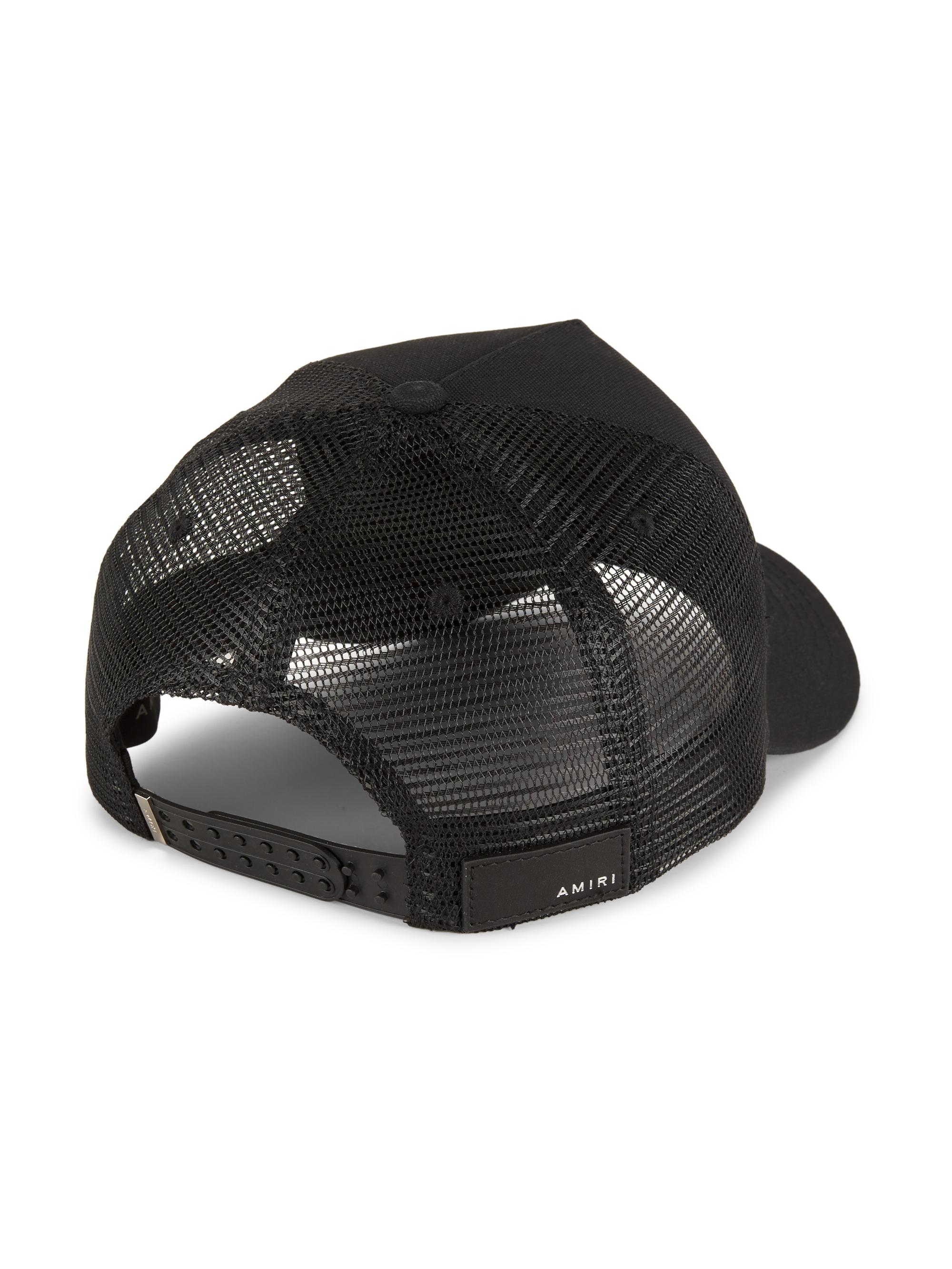 AMIRI STAR TRUCKER HAT メッシュキャップ ブラック Amiri Leather Star Trucker Hat - Black - Amiri Hat – Feature