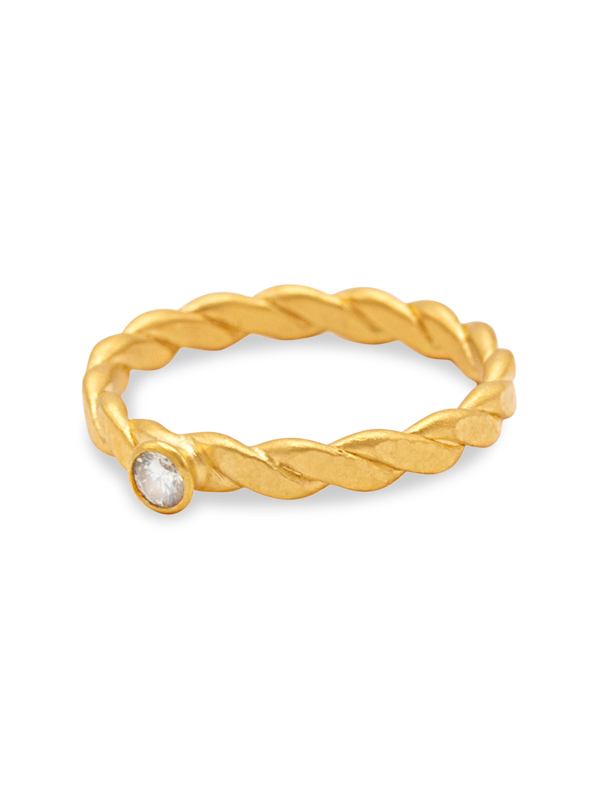 Gurhan Women's 24K Yellow Gold & Diamond Twist Stacking Ring - Yellow Gold