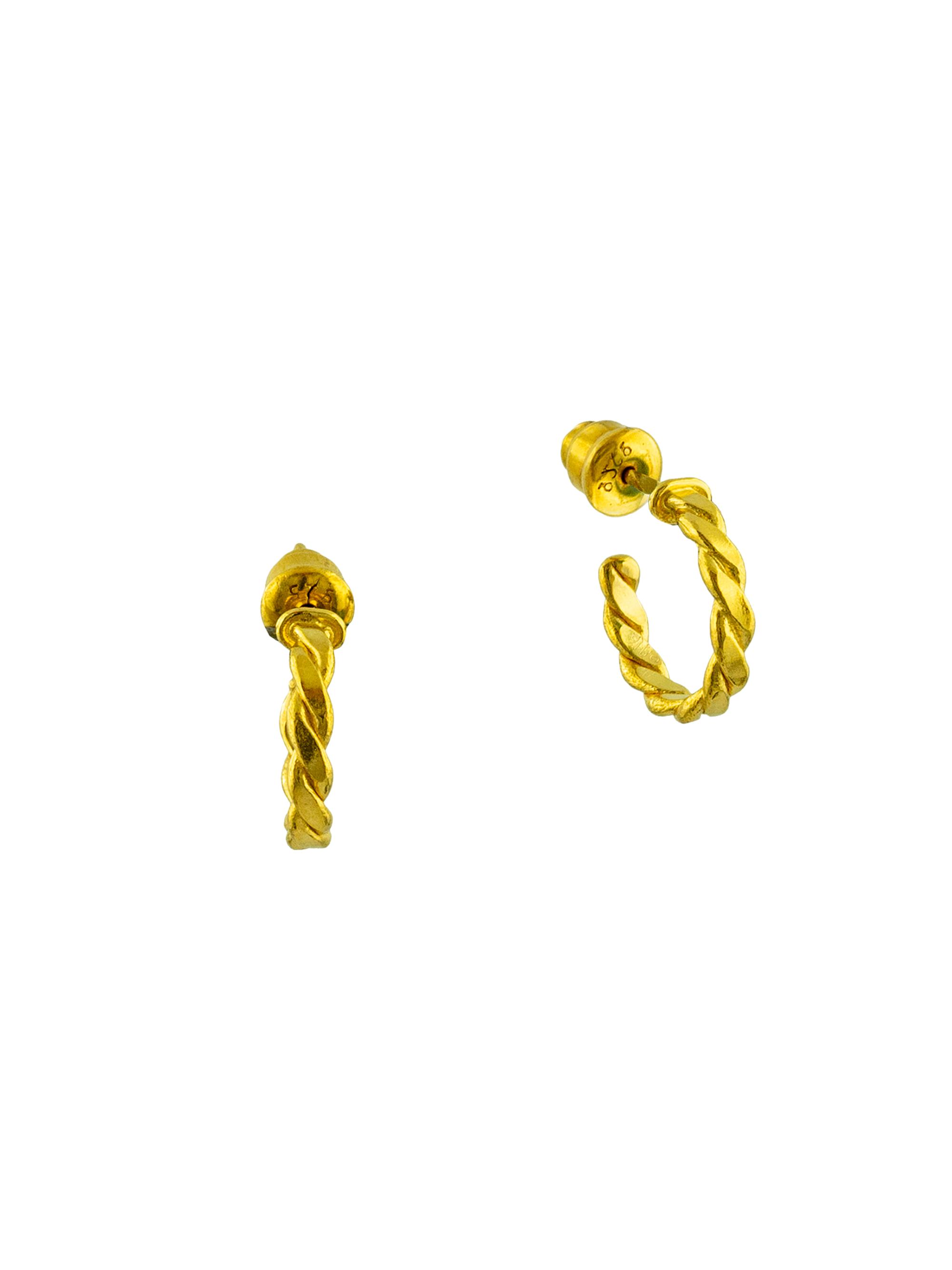 Gurhan Women's Twist 22K Yellow Gold Hoop Earrings - Yellow Gold