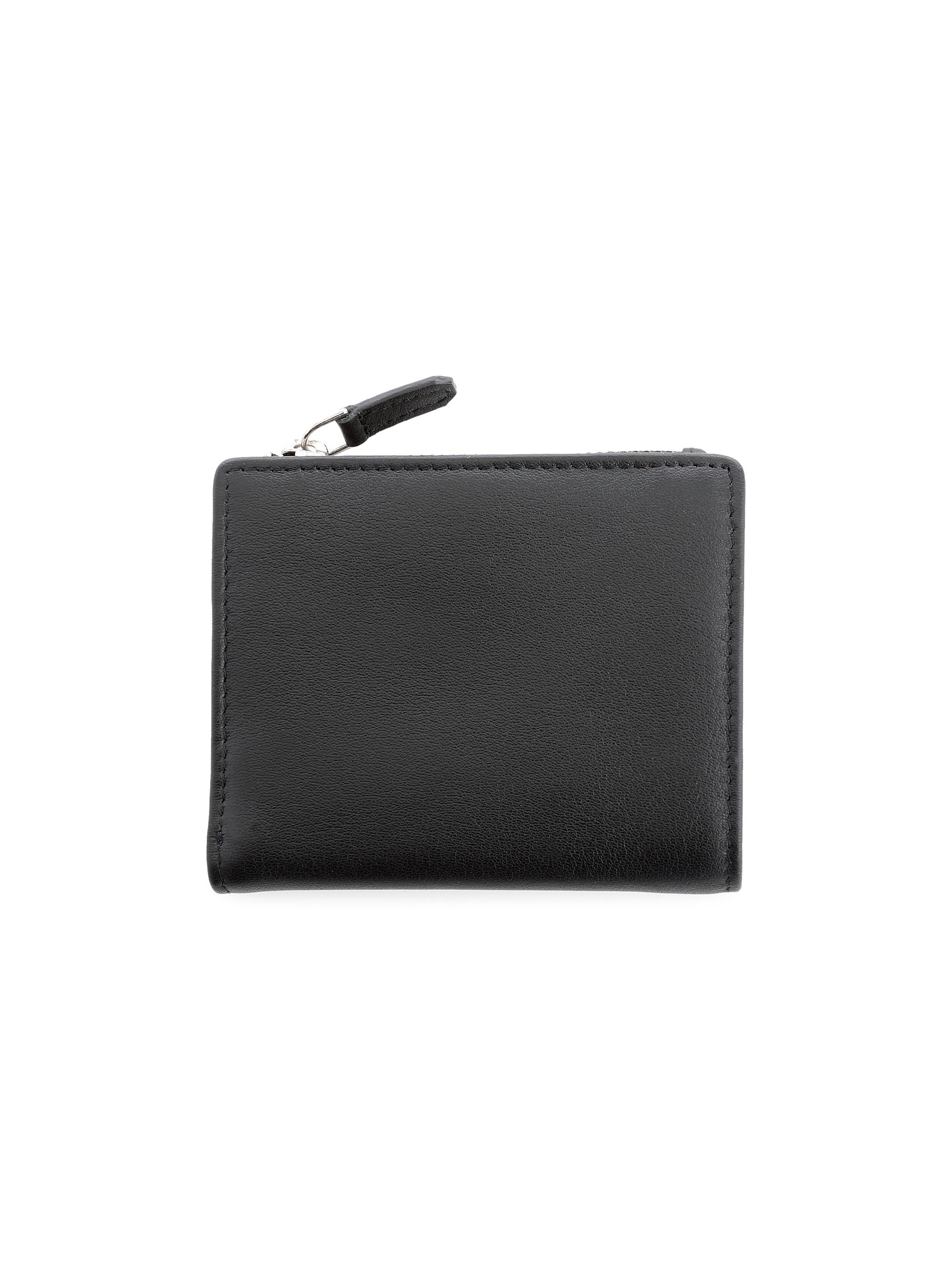 Royce New York Compact Leather Wallet - Black