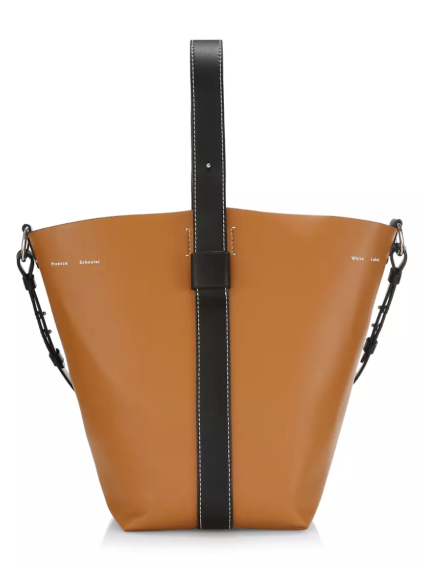 Leather Handbag With Saks Fifth Avenue Label 