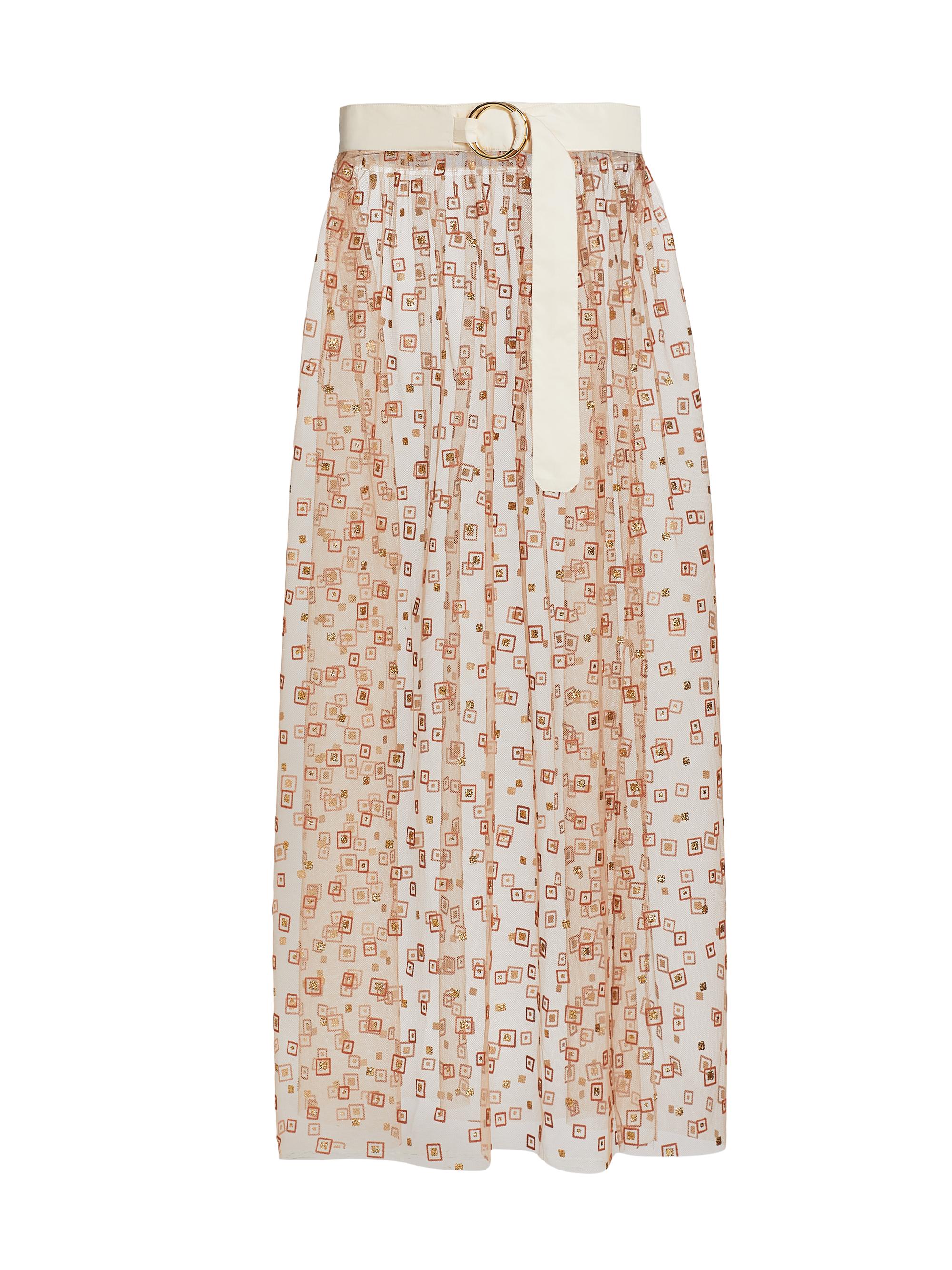 Rachel Comey Women's Fetes Belted Sheer Maxi Skirt - Copper