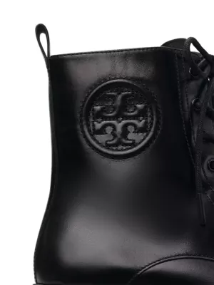 Shop Tory Burch Miller 50 Leather Lug-Sole Booties | Saks Fifth Avenue